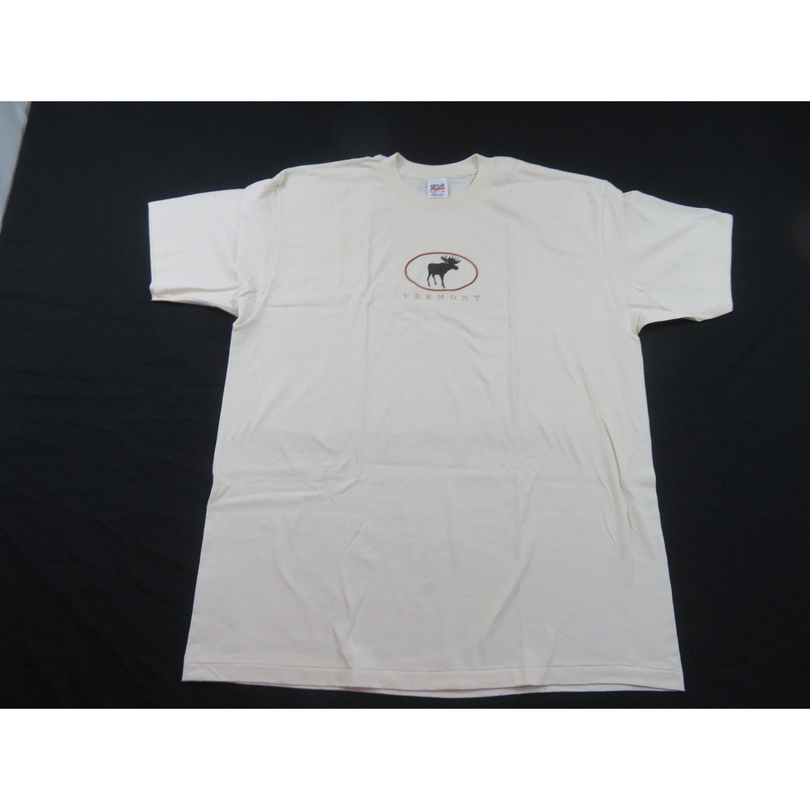Anvil Vermont Moose Souvenir T-Shirt Beige Sz 2XL 1990s Size US XXL / EU 58 / 5 - 1 Thumbnail