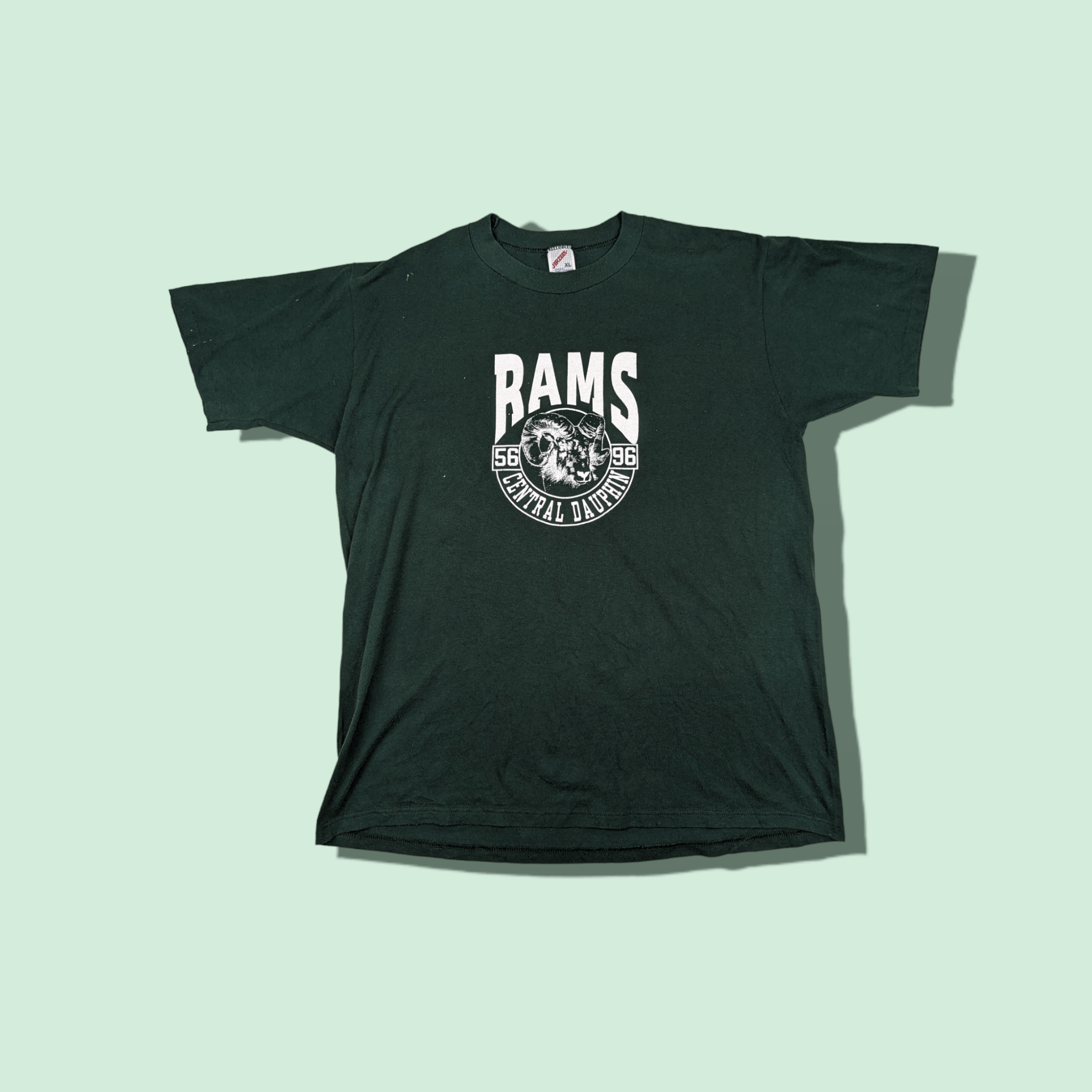 NFL Vintage 90's RAMS Central Dauphin American Football T-Shirt Size US XL / EU 56 / 4 - 1 Thumbnail