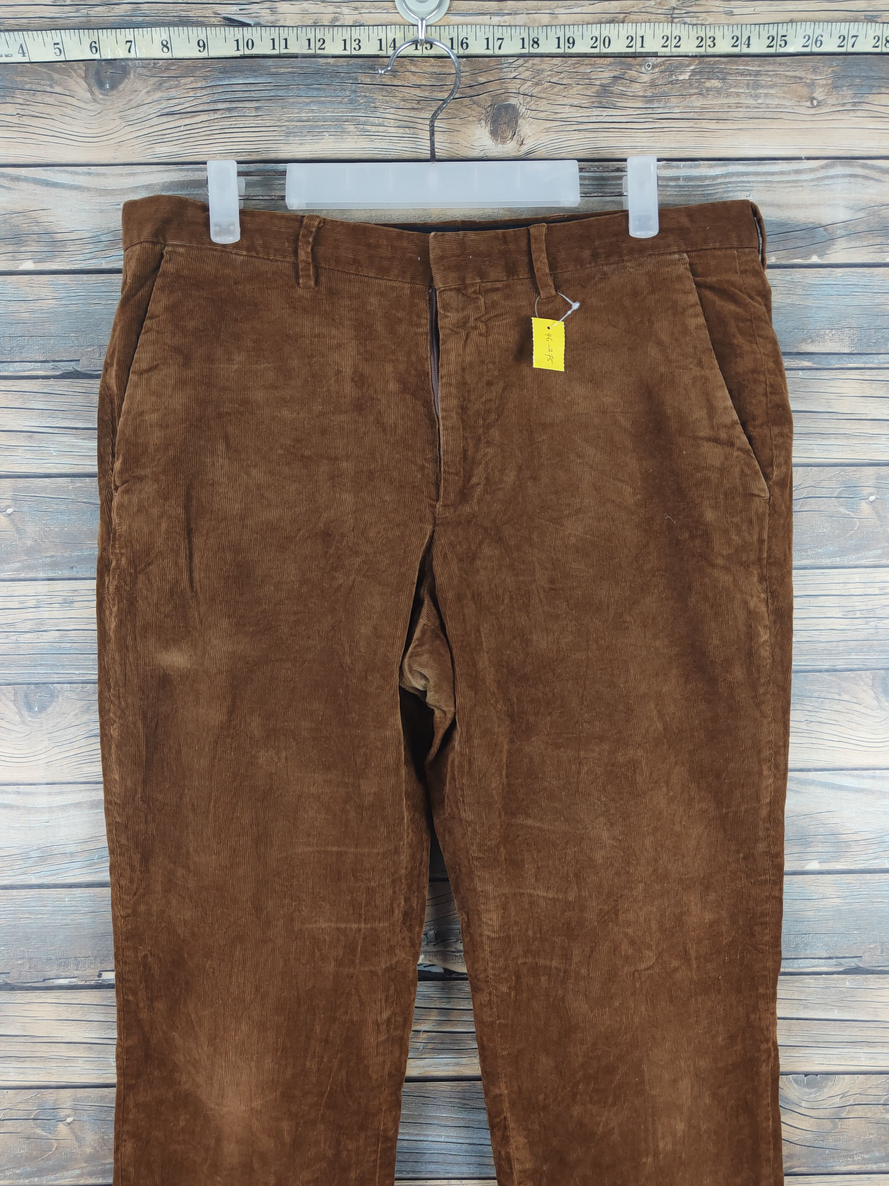 GU DL Gu Brown Multipocket Corduroy Pants #46-275T Size US 35 - 2 Thumbnail