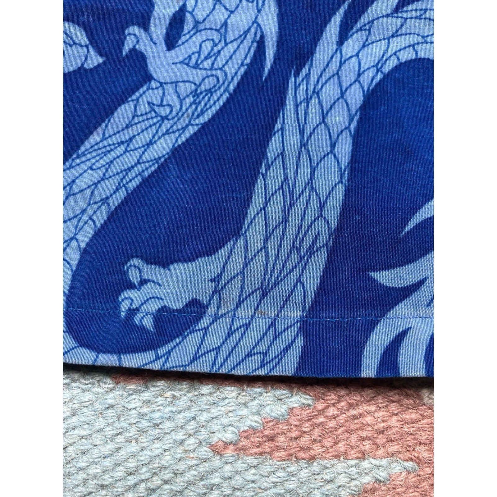 Vintage VINTAGE Button-Up Shirt dragon all over print JNCO tribal ricky adult Small Blue Mens Short Sleeve M Size US S / EU 44-46 / 1 - 7 Thumbnail