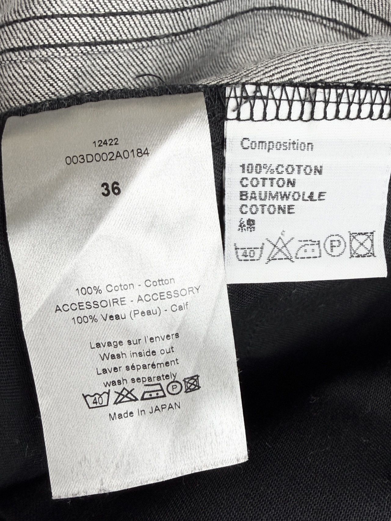 Dior Dior Homme Black Made In Japan Denim Jeans KVA Unaltered Size US 36 / EU 52 - 10 Thumbnail