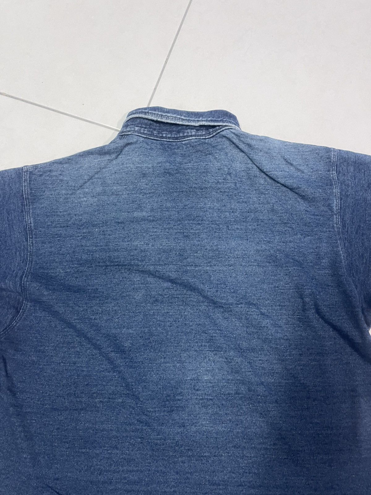 45rpm × Japanese Brand × Kapital 🔥HOT🇯🇵🔥VINTAGE 45 RPM POLO SHIRT BLUE DENIM VERY RARE Size US M / EU 48-50 / 2 - 9 Thumbnail