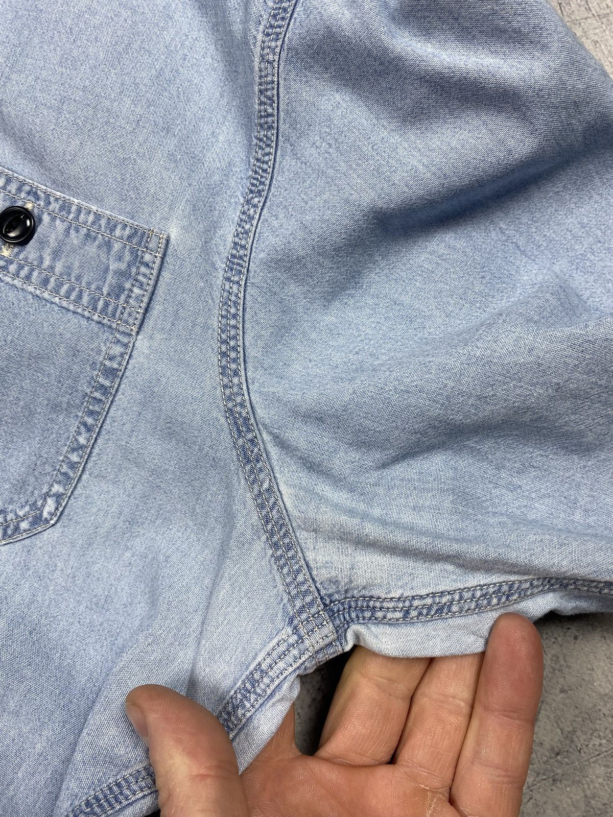 Polo Ralph Lauren Vintage Polo Jeans Co Ralph Lauren Distressed Denim Shirt Size US L / EU 52-54 / 3 - 21 Thumbnail