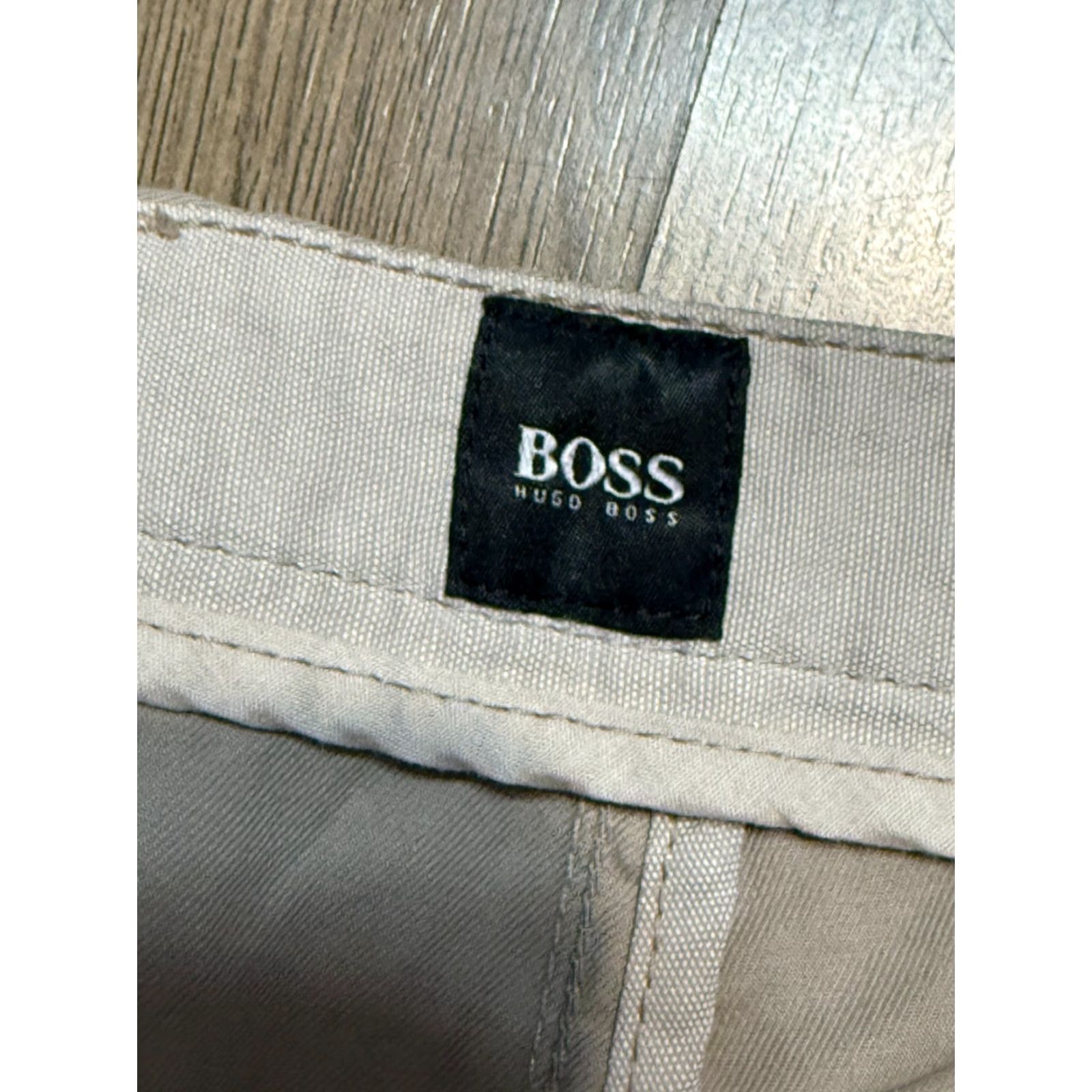 Vintage VINTAGE? No. Hugo Boss Pants Mens Size 38R Brown Trousers Stretch Slim Fit Straight Leg Size US 38 / EU 54 - 4 Thumbnail