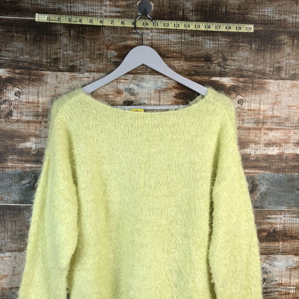 Vintage DL GU japan mohair shaggy Green Knitwear #C021 Size L / US 10 / IT 46 - 11 Thumbnail