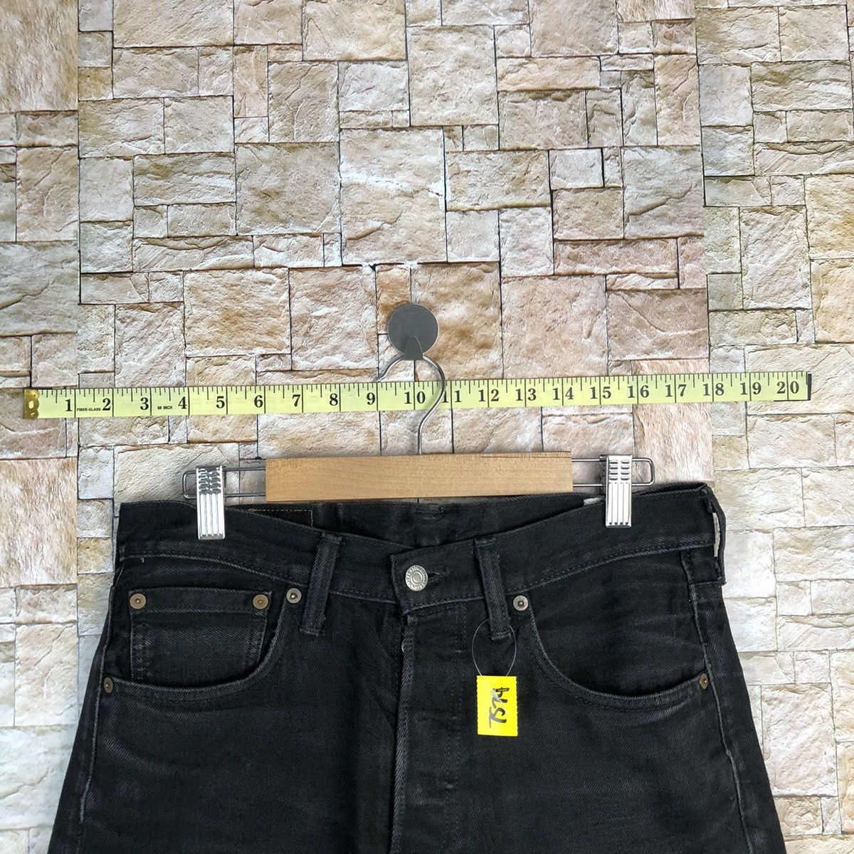Levi's Levis super Black Denim ripped Pants #7574 Size US 29 - 4 Thumbnail