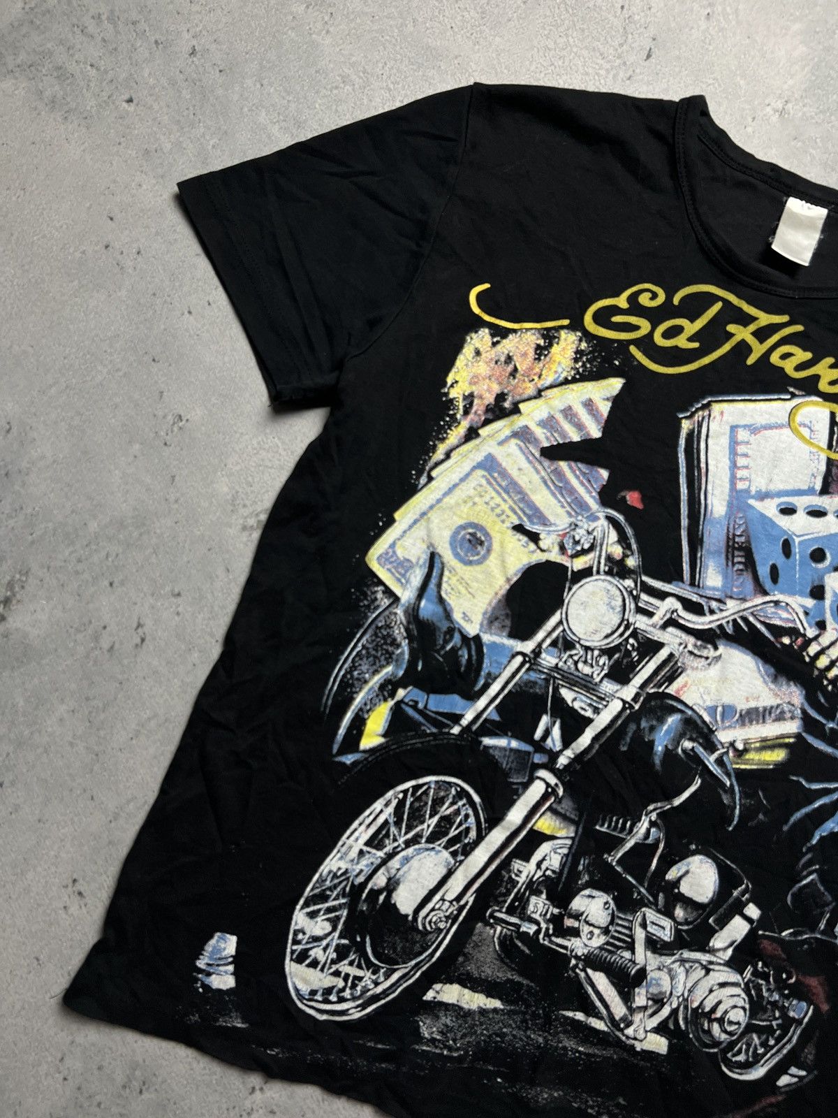 Christian Audigier Ed Hardy by Christian Audigier Biker Skeleton Ghost Rider Size US M / EU 48-50 / 2 - 3 Thumbnail