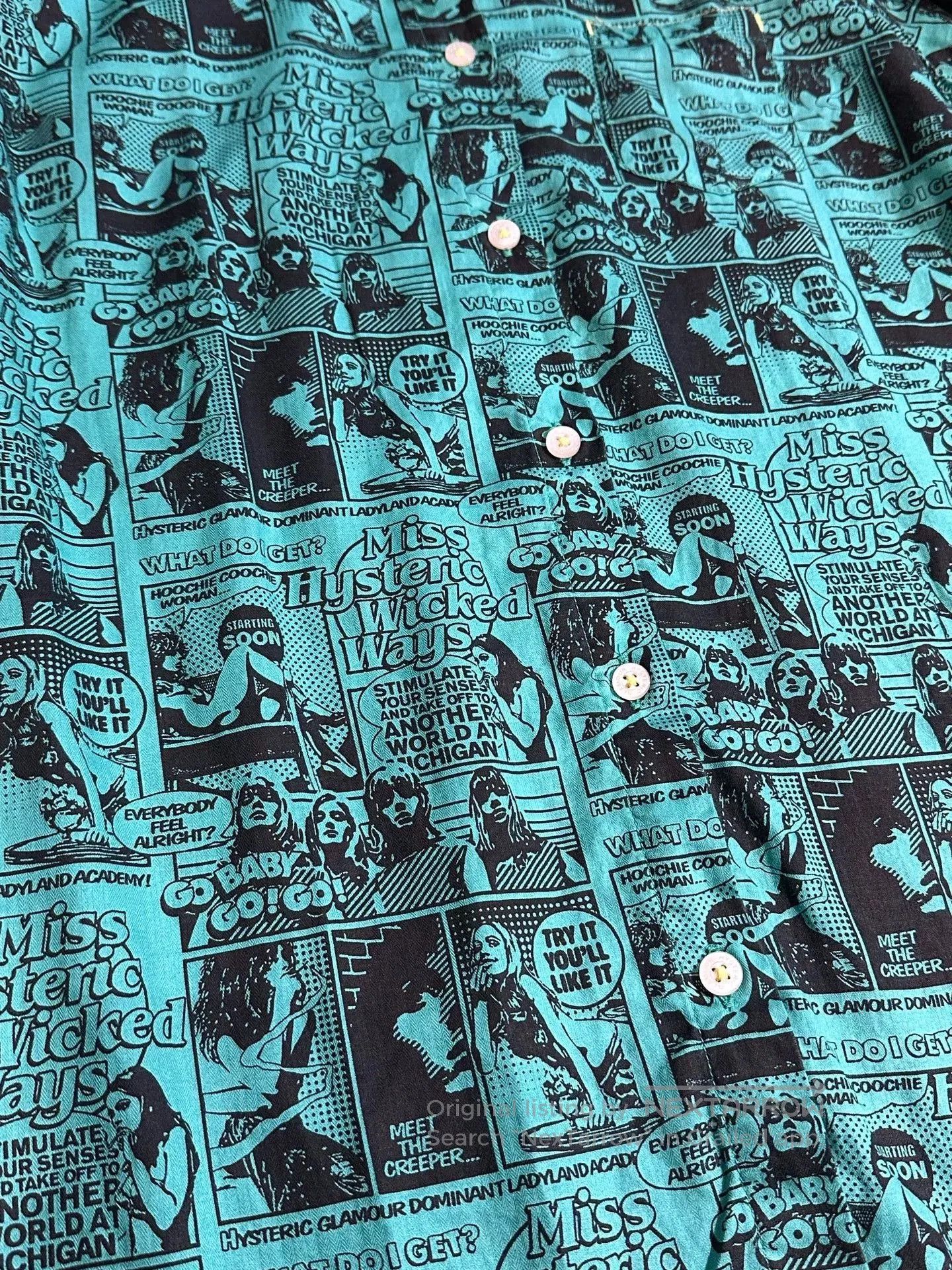 Hysteric Glamour Hysteric Glamour Comic Print Shirt. Size US M / EU 48-50 / 2 - 4 Thumbnail