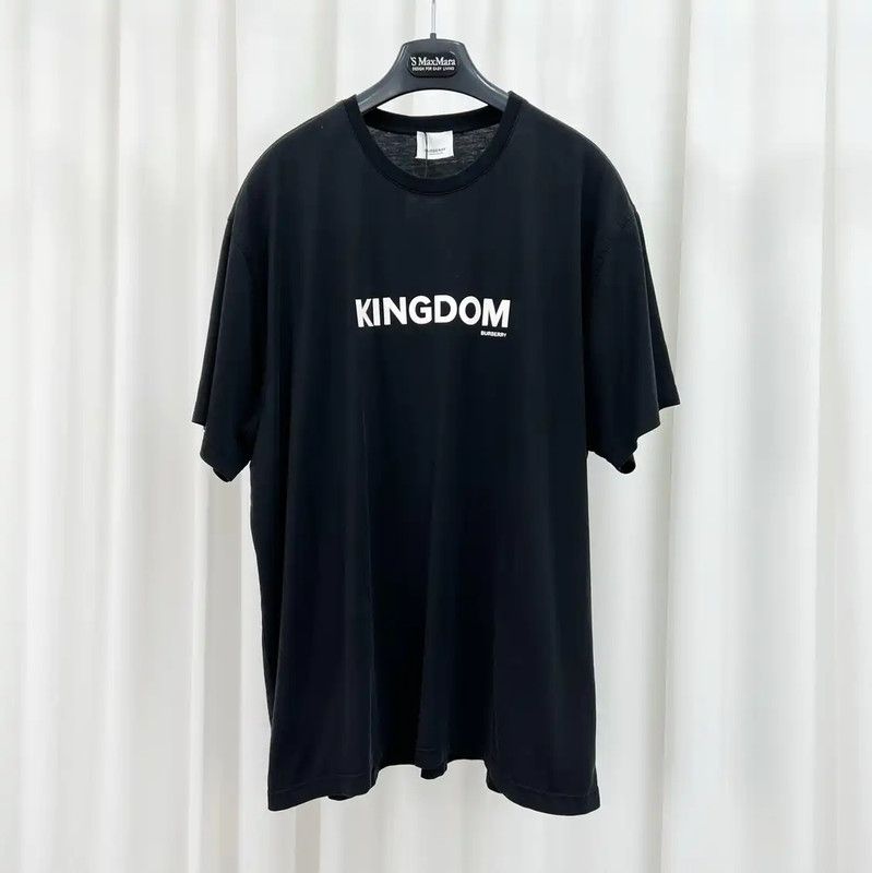 Burberry Kingdom Black Cotton Short Sleeve T-Shirt