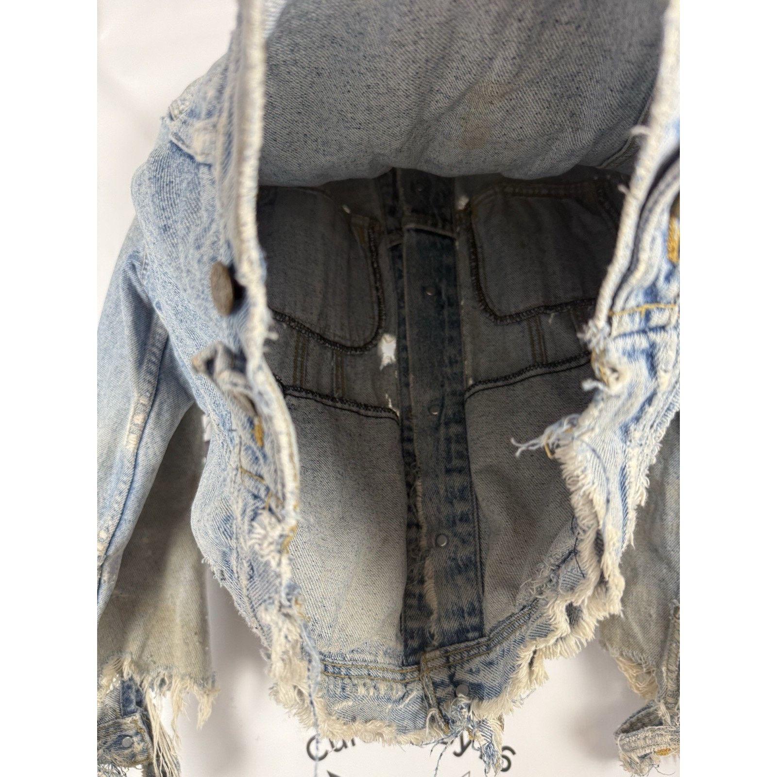 Lee Vintage Lee Denim Jacket 42R Workwear Distressed USA 70s Size US L / EU 52-54 / 3 - 5 Thumbnail