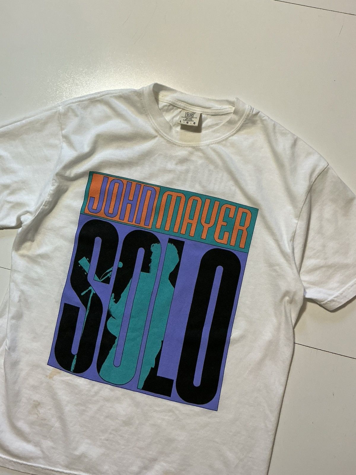 Comfort Colors John Mayer Solo Tour 2023 Official Merch Graphic S/S T-Shirt Size US L / EU 52-54 / 3 - 3 Thumbnail
