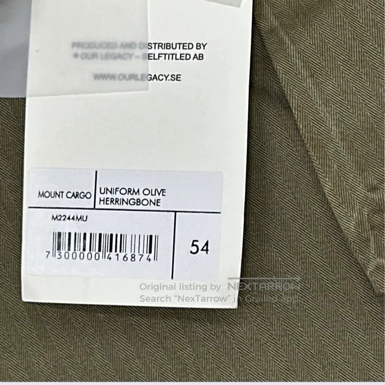 Our Legacy Our Legacy Olive straight-through casual pants Size US 38 / EU 54 - 4 Thumbnail