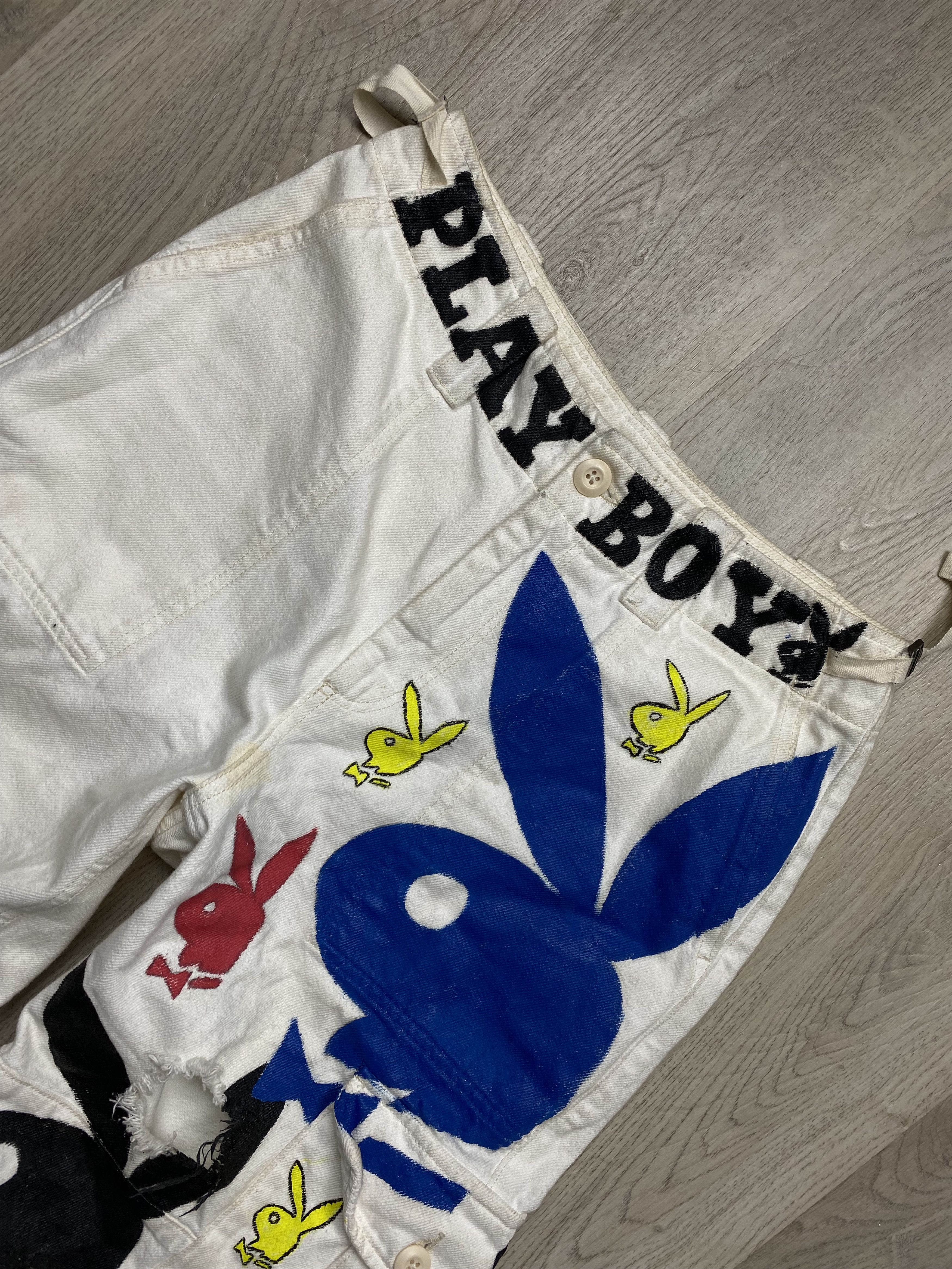20471120 × Playboy Playboy Cargo Baggy Multipocket Pants Size US 29 - 3 Thumbnail