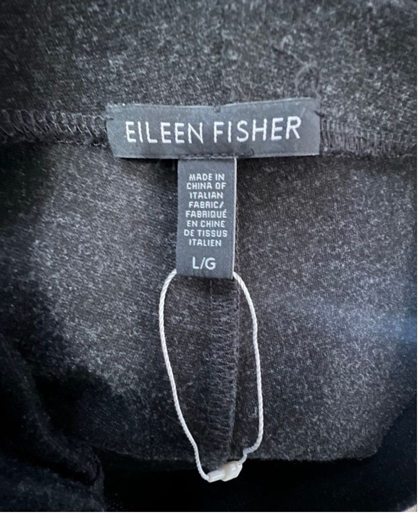 Eileen Fisher NWOT Eileen Fisher Grey Soft Stretchy Cropped Basic Pants Size 29" - 2 Thumbnail