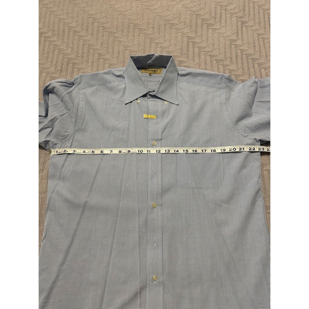 Paul Stuart Paul Stuart blue textured plaid button down size 15.5 Size US M / EU 48-50 / 2 - 6 Thumbnail
