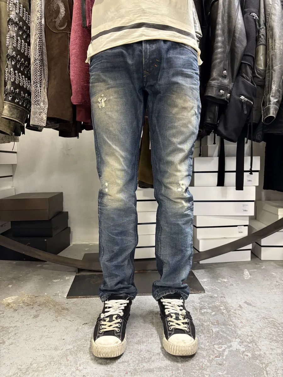 Diesel Diesel Sunfaded Blue Denim Slim Jeans Size US 32 / EU 48 - 3 Thumbnail