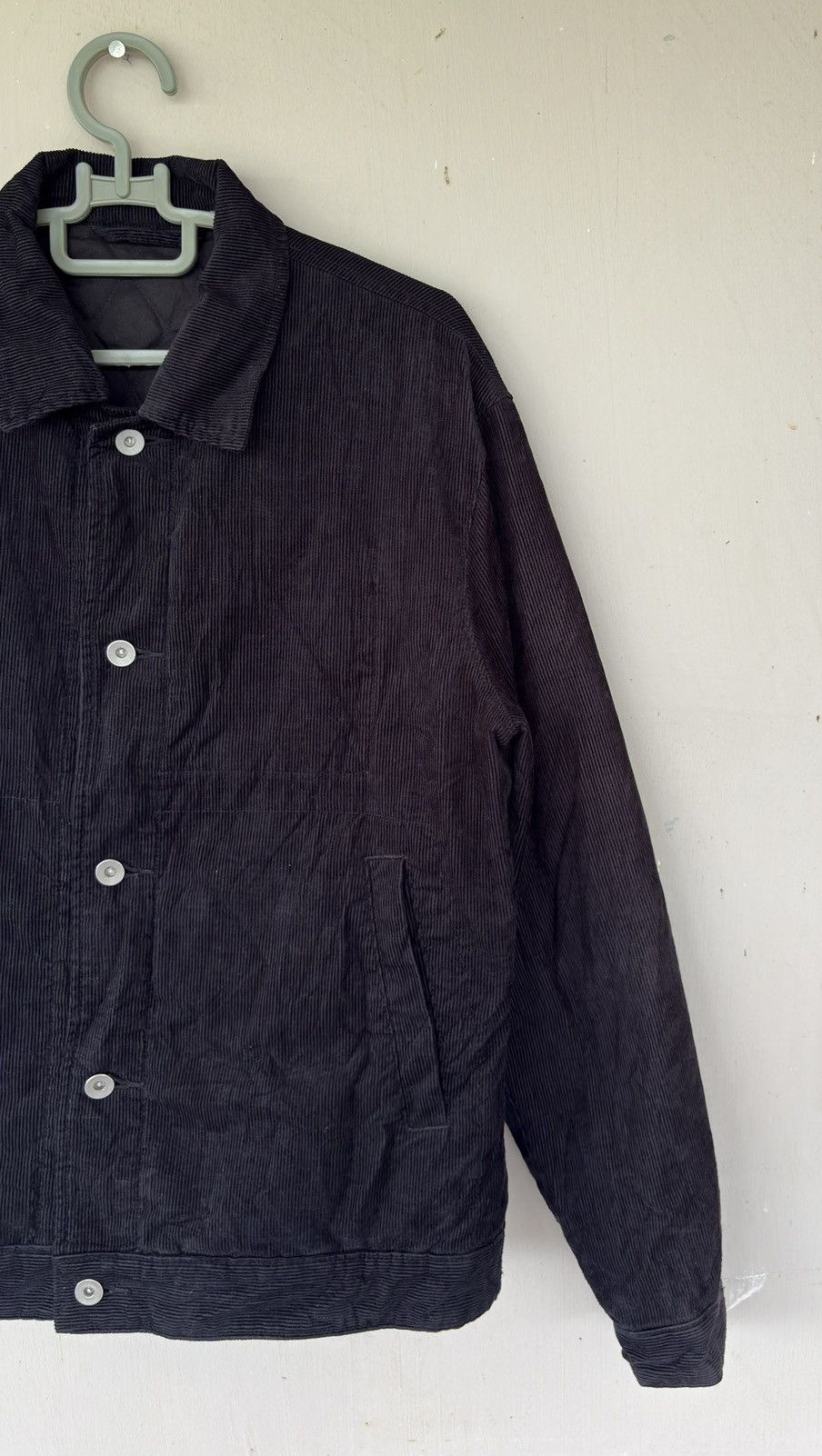 Japanese Brand Compass Black Corduroy Jacket Button-Up Size US XXL / EU 58 / 5 - 3 Thumbnail