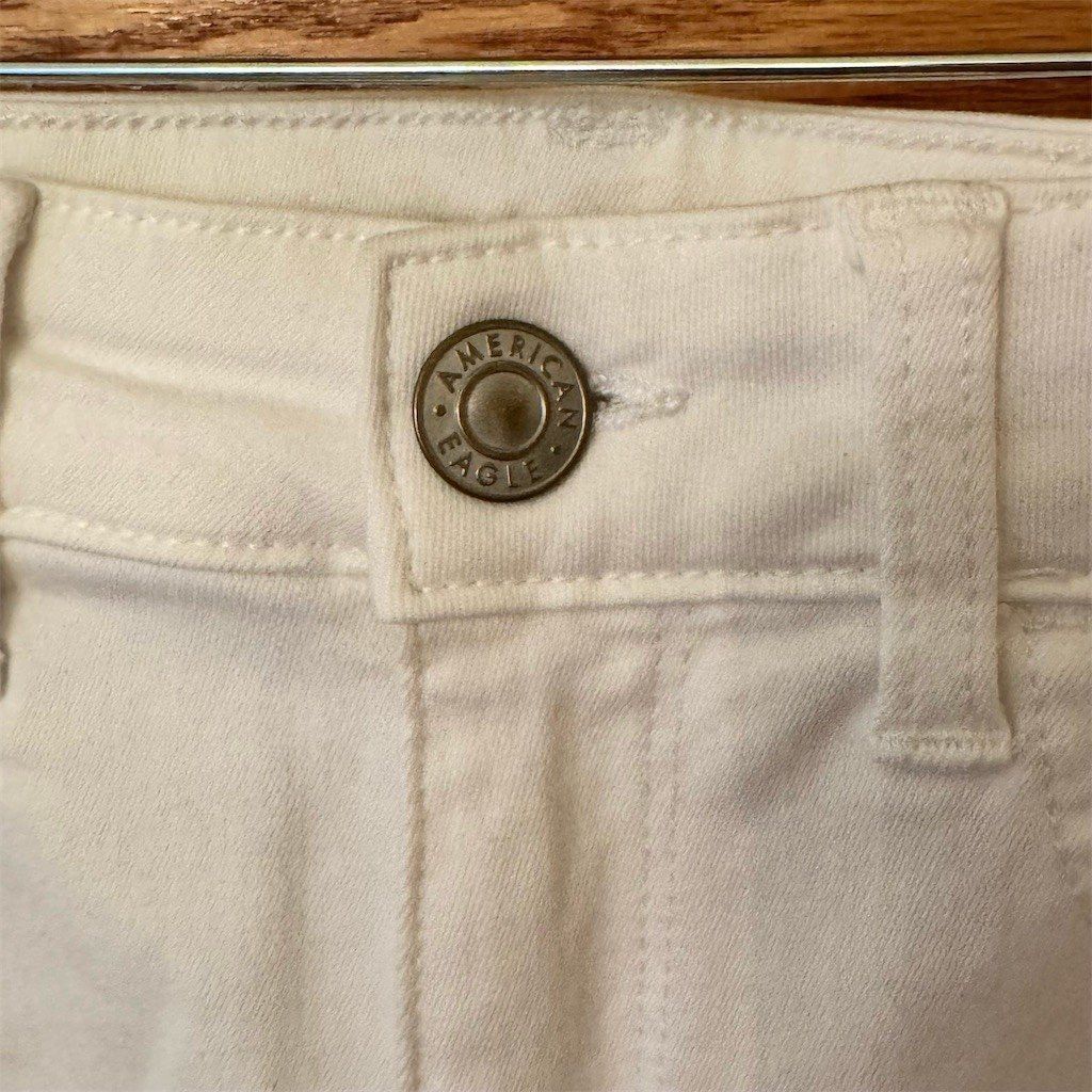 American Eagle Outfitters American Eagle Outfitters Jeans Womens Size 4 White Skinny Size 28" / US 6 / IT 42 - 4 Thumbnail