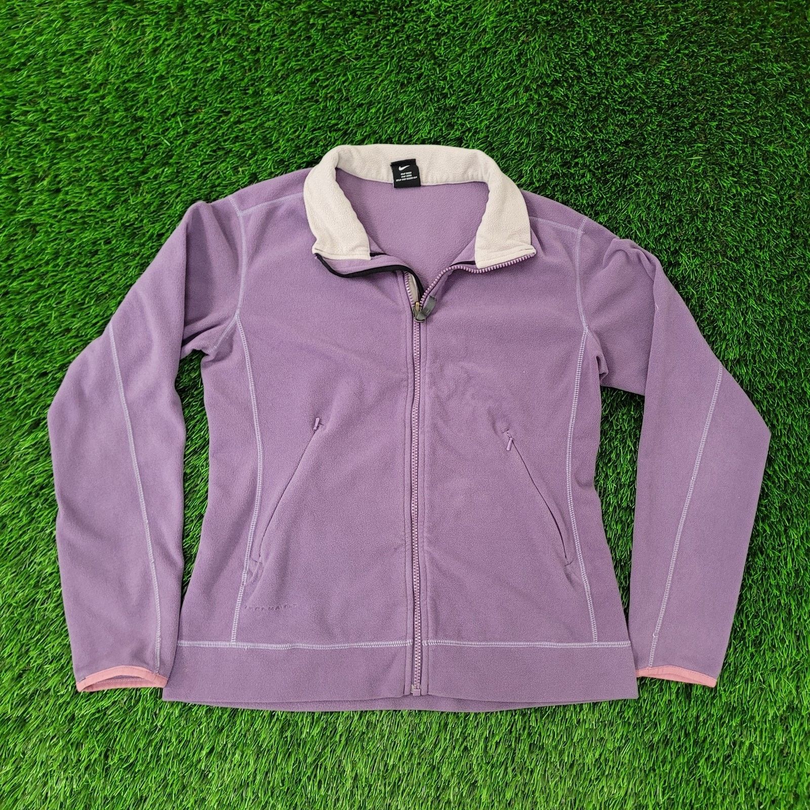 Nike Vintage 90s NIKE ACG Fleece Jacket Womens S/M 19x23 Purple Size M / US 6-8 / IT 42-44 - 1 Thumbnail
