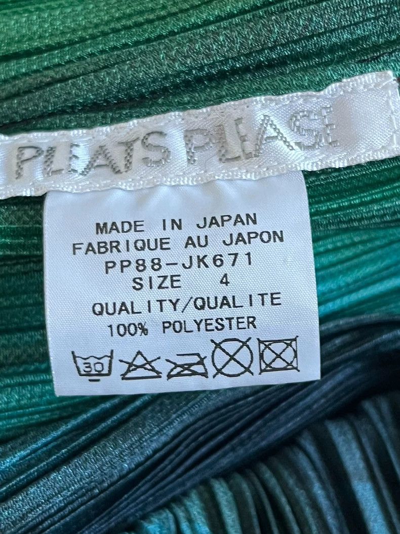 Issey Miyake Issey Miyake Pink and green color-blocked pleated long-sle Size XL / US 12-14 / IT 48-50 - 3 Thumbnail