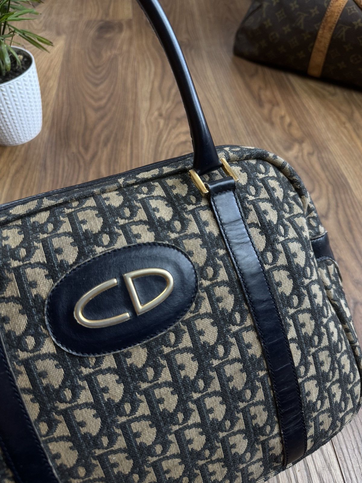 Dior Vintage leather bag Christian Dior monogram original item Size ONE SIZE - 3 Thumbnail