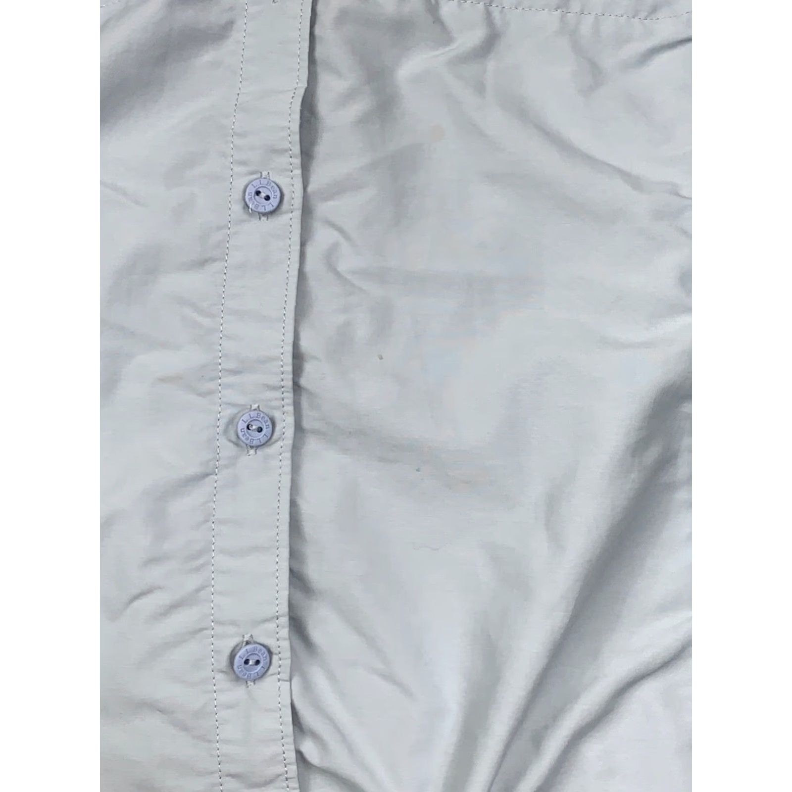 Vintage L.L. Bean Powder Blue Long Sleeve Button Up L Reg Women Casual Shirts Long Sleeve Button Up Powder Blue L Reg Women Activewear Solid Blue Women Size L / US 10 / IT 46 - 5 Thumbnail