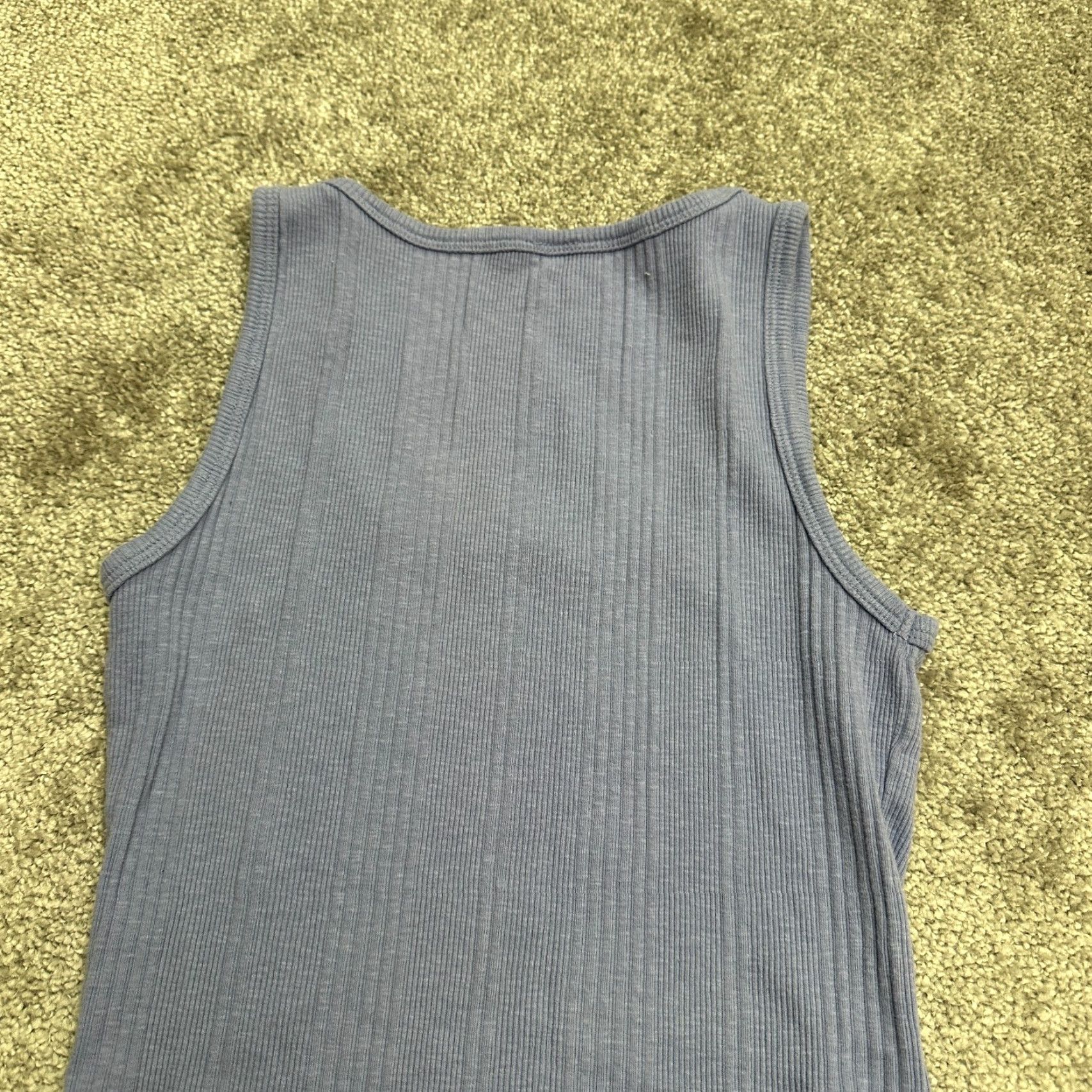 Jockey Jockey Ribbed Knit Tank Top Women's Small Purple Casual Scoop Neck Cotton Size S / US 4 / IT 40 - 4 Thumbnail