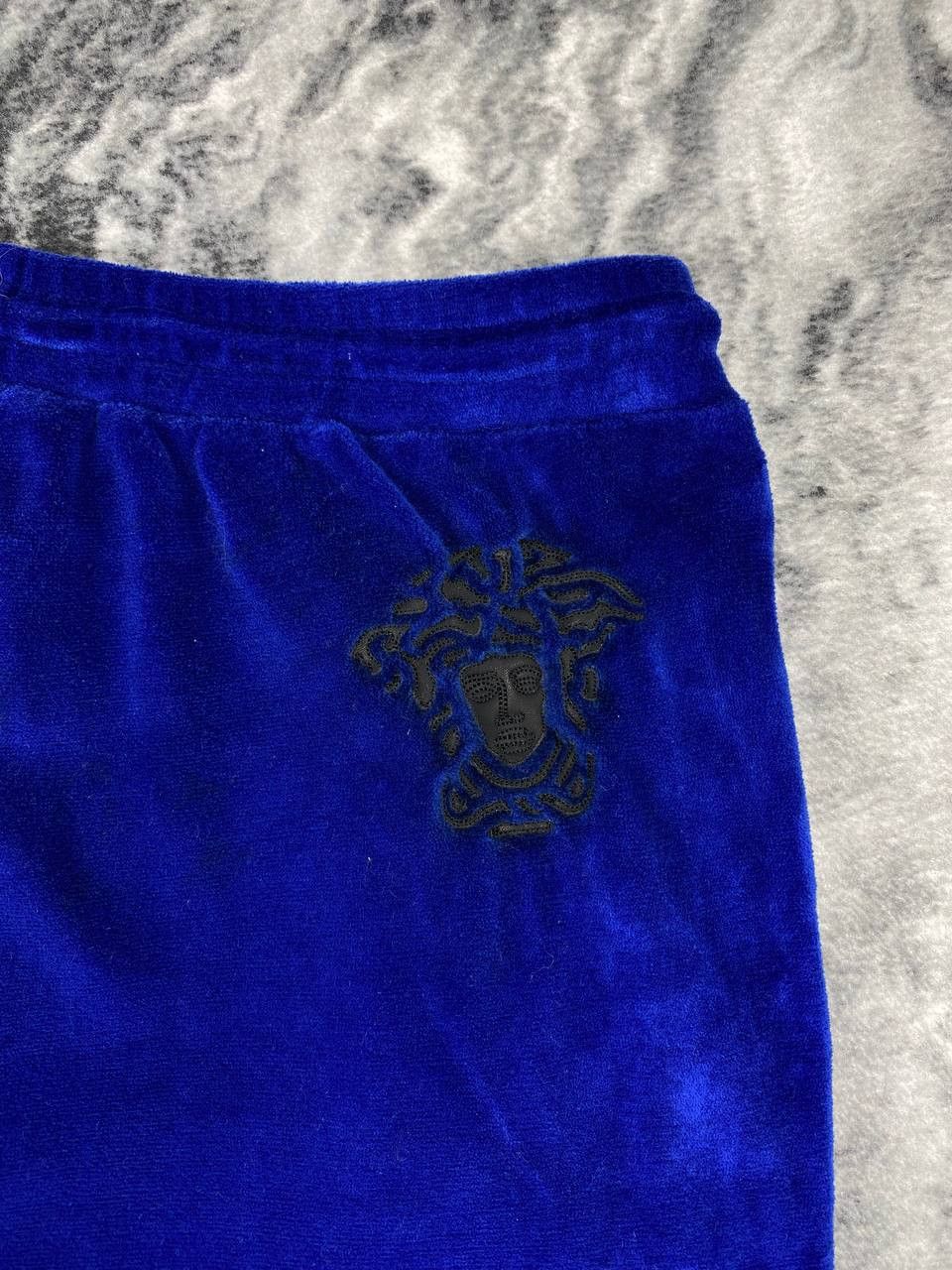 Versace Versace Medusa Logo Velour Sweatpants Women Size S Blue Size 28" / US 6 / IT 42 - 11 Thumbnail