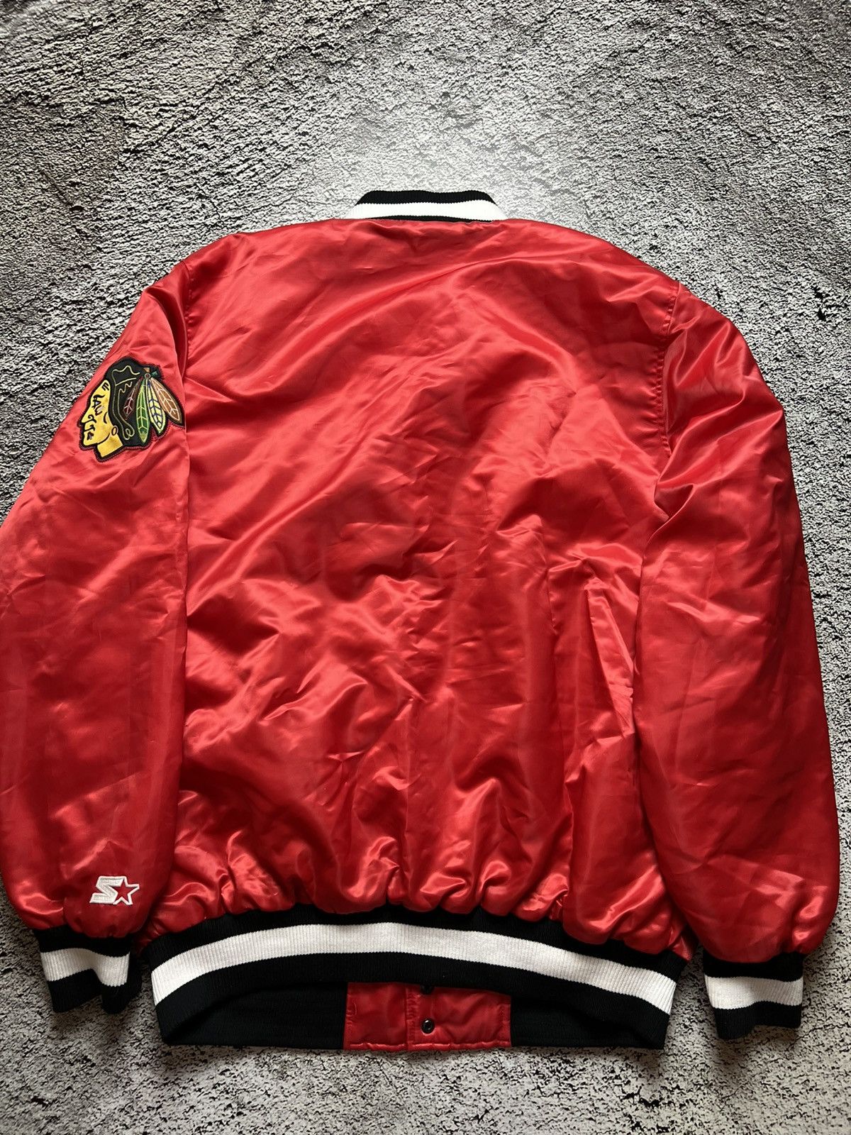 Starter VTG 90’s Chicago Blackhawks NHL starter bomber jacket Size US L / EU 52-54 / 3 - 9 Thumbnail
