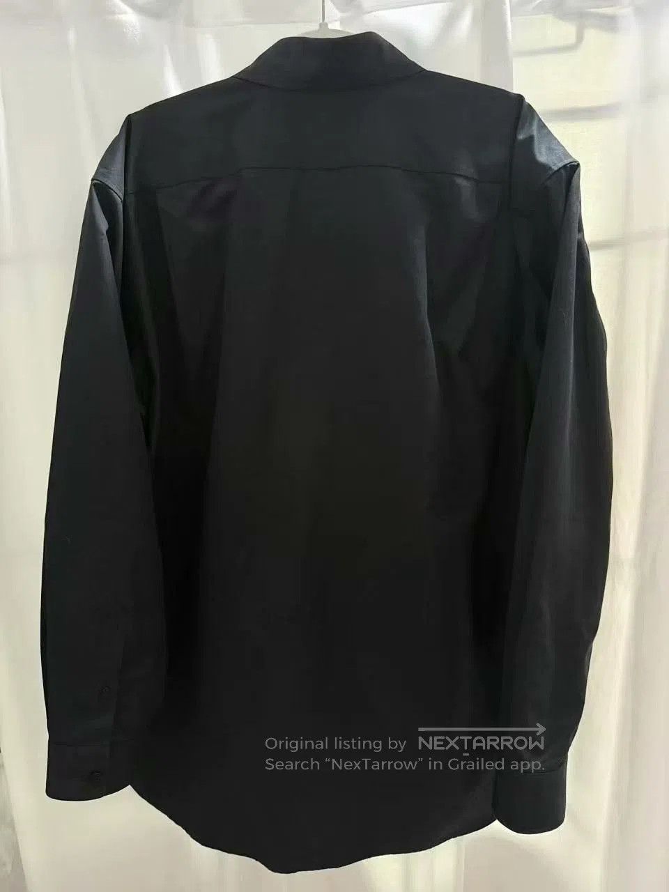 Balenciaga black long sleeve shirt with embroidery. Size US L / EU 52-54 / 3 - 2 Thumbnail