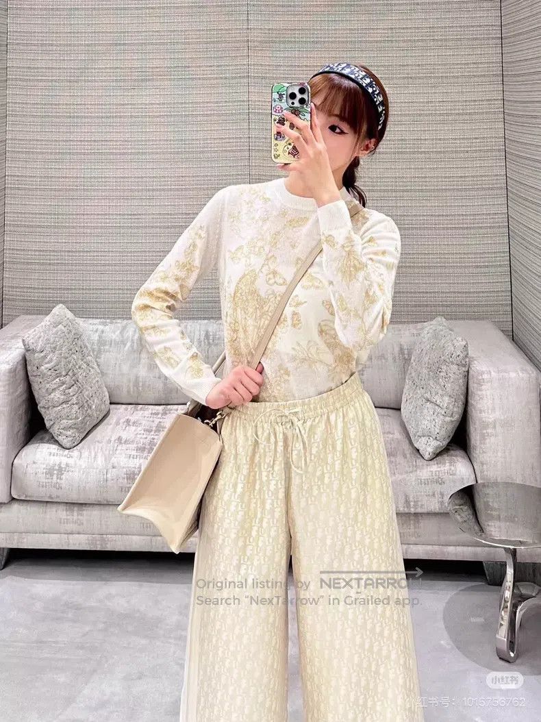 Dior Dior Golden thread butterfly sweater Size S / US 4 / IT 40 - 8 Thumbnail