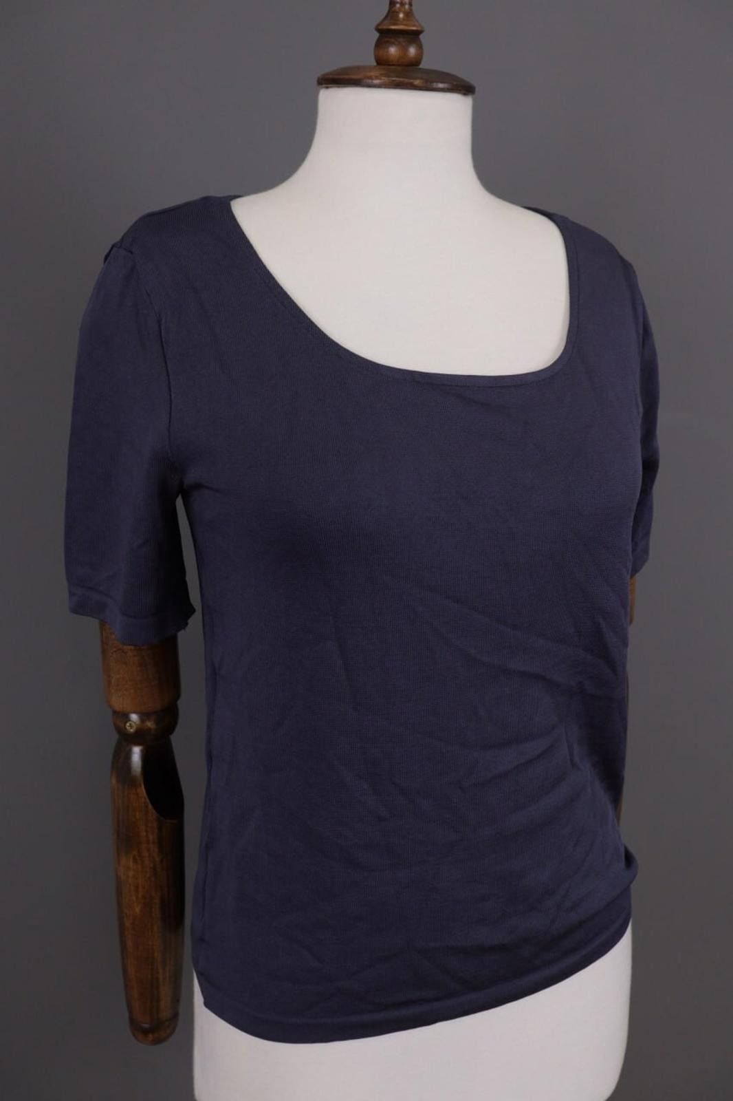 Wolford Wolford Blue Short Sleeve Stretch Top Shirt Size L Size L / US 10 / IT 46 - 5 Thumbnail
