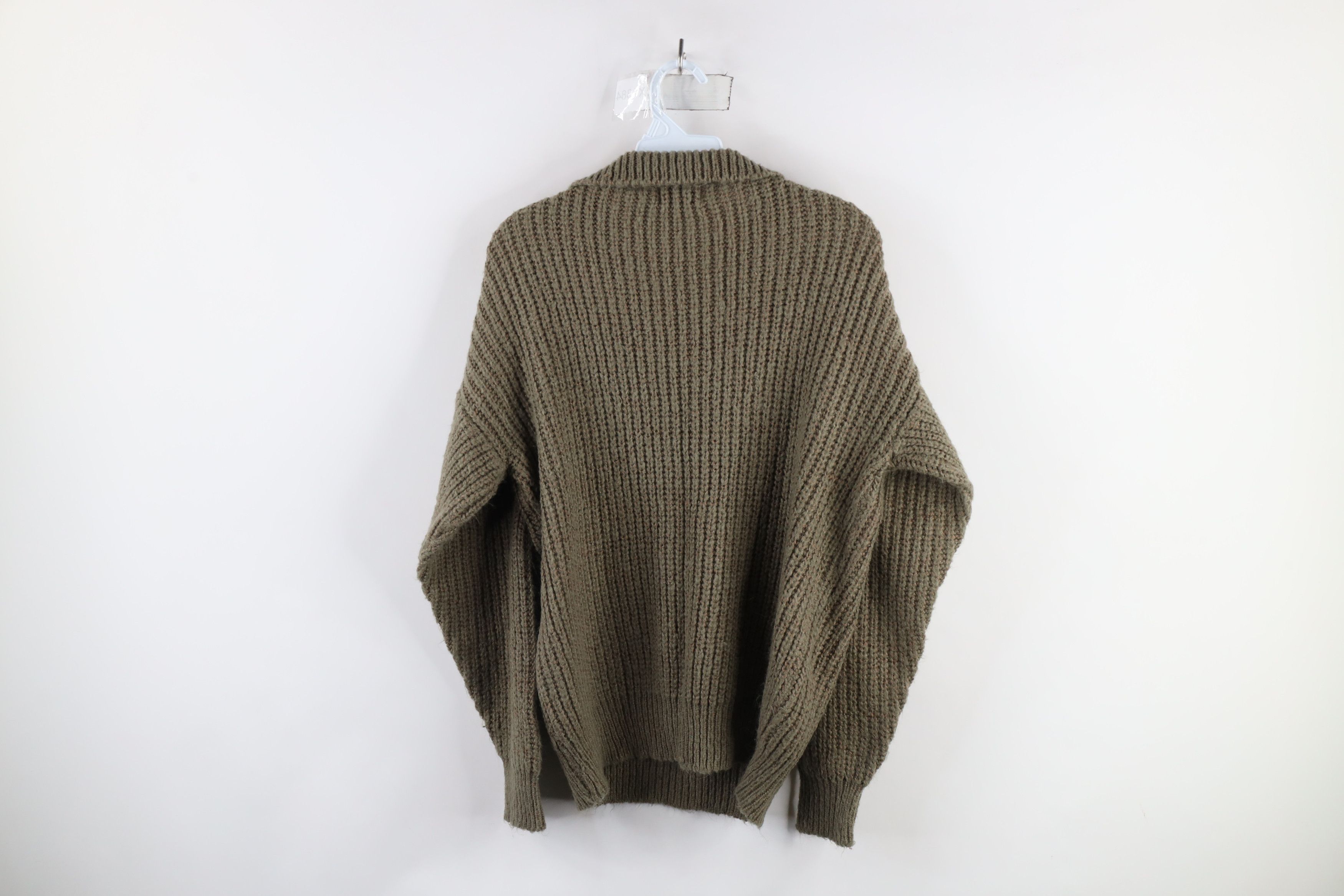 Vintage Vintage 70s Streetwear Chunky Ribbed Knit Collared Sweater Size US M / EU 48-50 / 2 - 5 Thumbnail