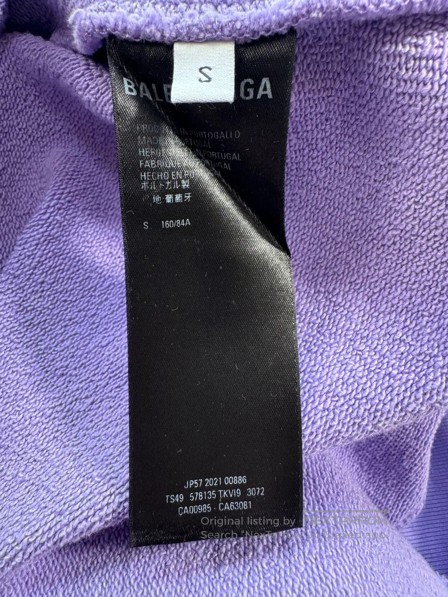 Balenciaga balenciaga lavender embroidered hoodie. Size US S / EU 44-46 / 1 - 4 Thumbnail