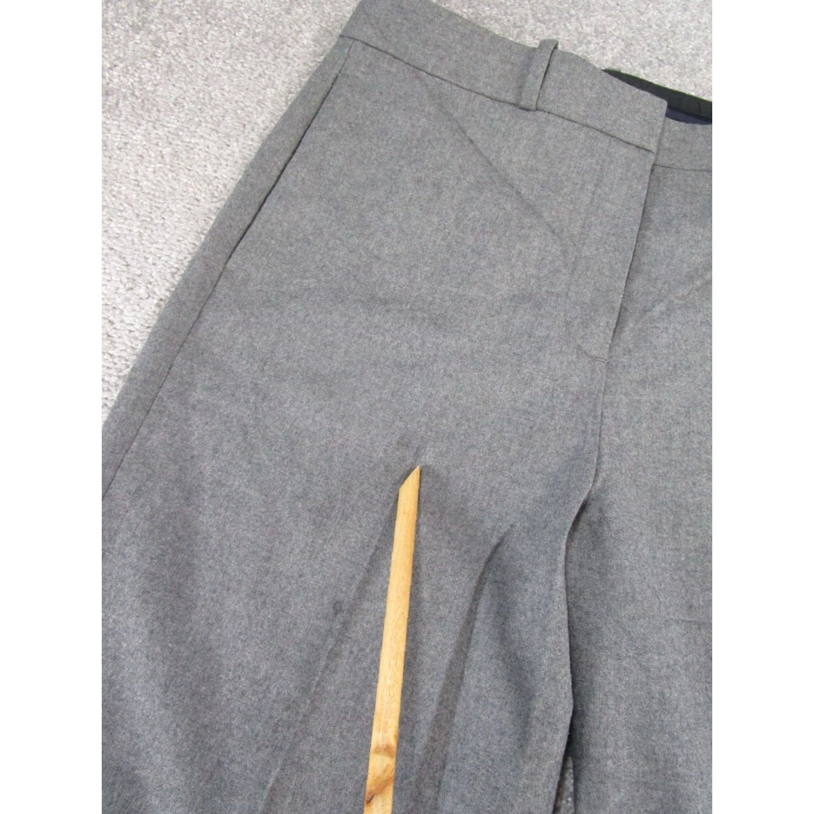 Theory Theory Dress Pants Womens 4 Harmina Pure Flannel Gray Wool Blend Stains Size 27" / US 4 / IT 40 - 3 Thumbnail