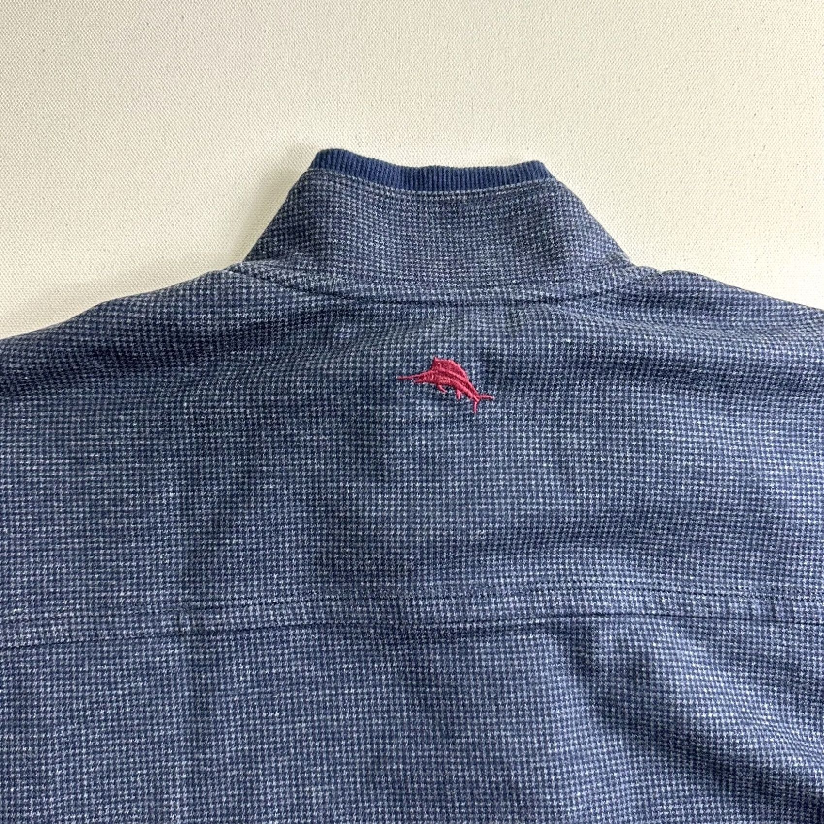 Tommy Bahama Tommy Bahama Quarter 1/4 Snap Pullover Sweater Blue Mens Large Casual Shirt Size US L / EU 52-54 / 3 - 5 Thumbnail