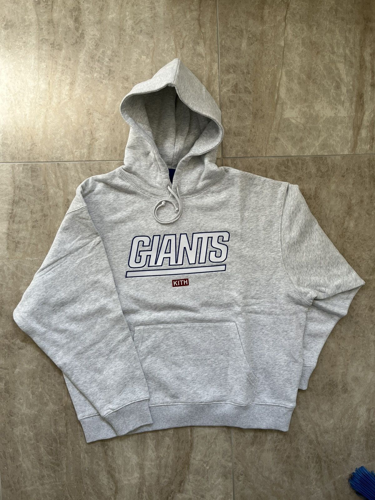 Kith for The NFL: Giants Laurel Hoodie - Light Heather Grey S