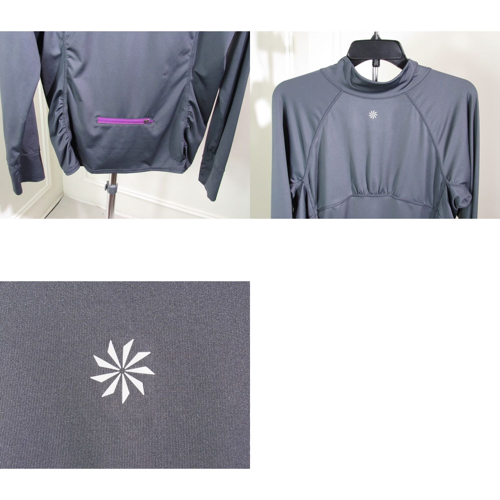 Athleta ATHLETA Jacket Womens Gray 1/4 Zip-Up Athletic Jacket 2X Plus Size Size XXL / US 16-18 / IT 52-54 - 8 Thumbnail
