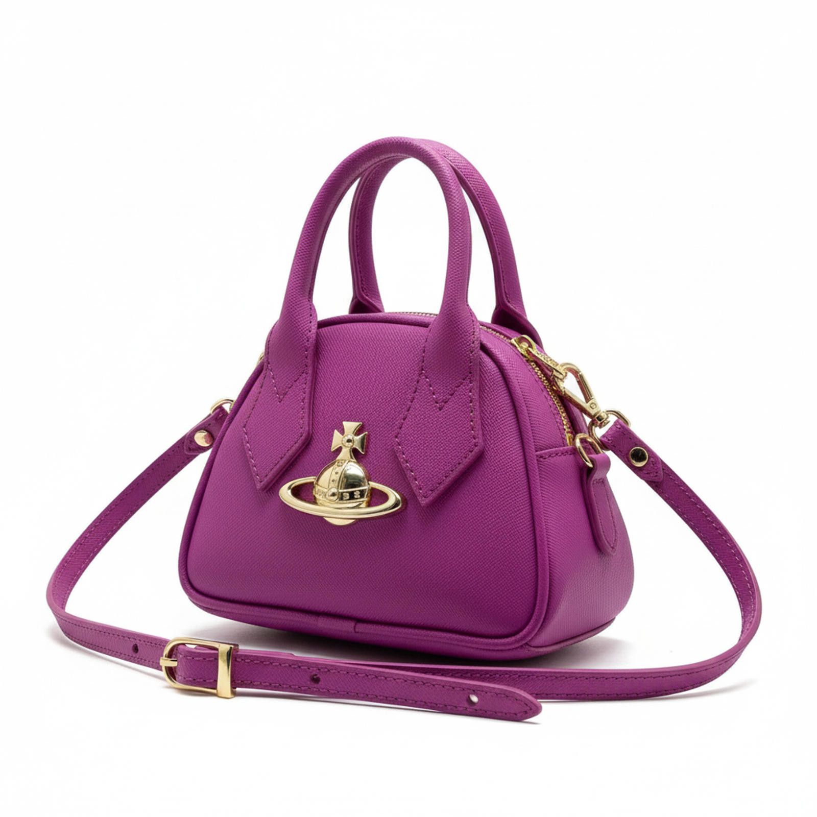 Vivienne Westwood - Purple Mini Leather Shoulder Bag
