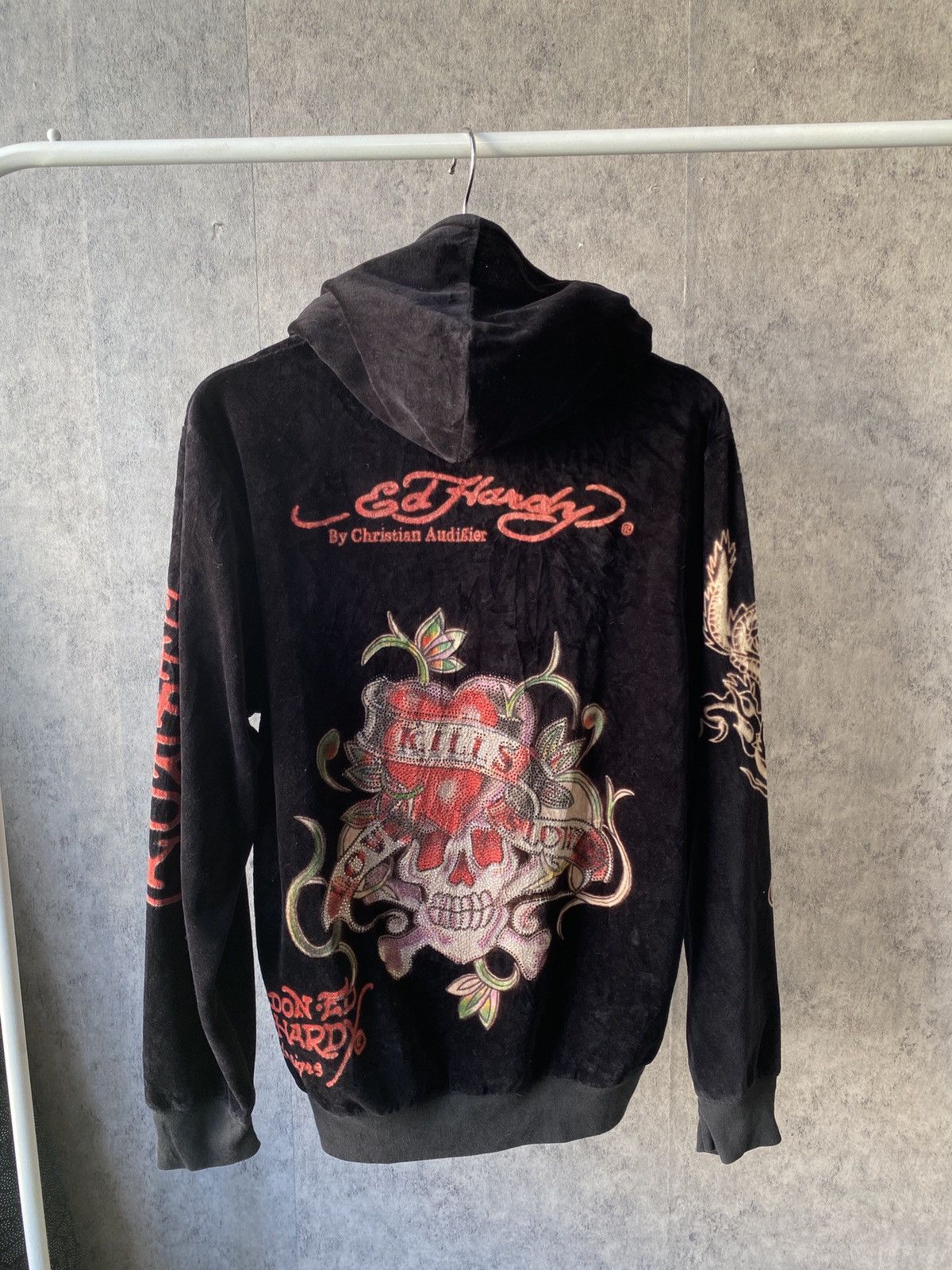 Ed Hardy Ed Hardy Velvet Hoodie Size US M / EU 48-50 / 2 - 4 Thumbnail