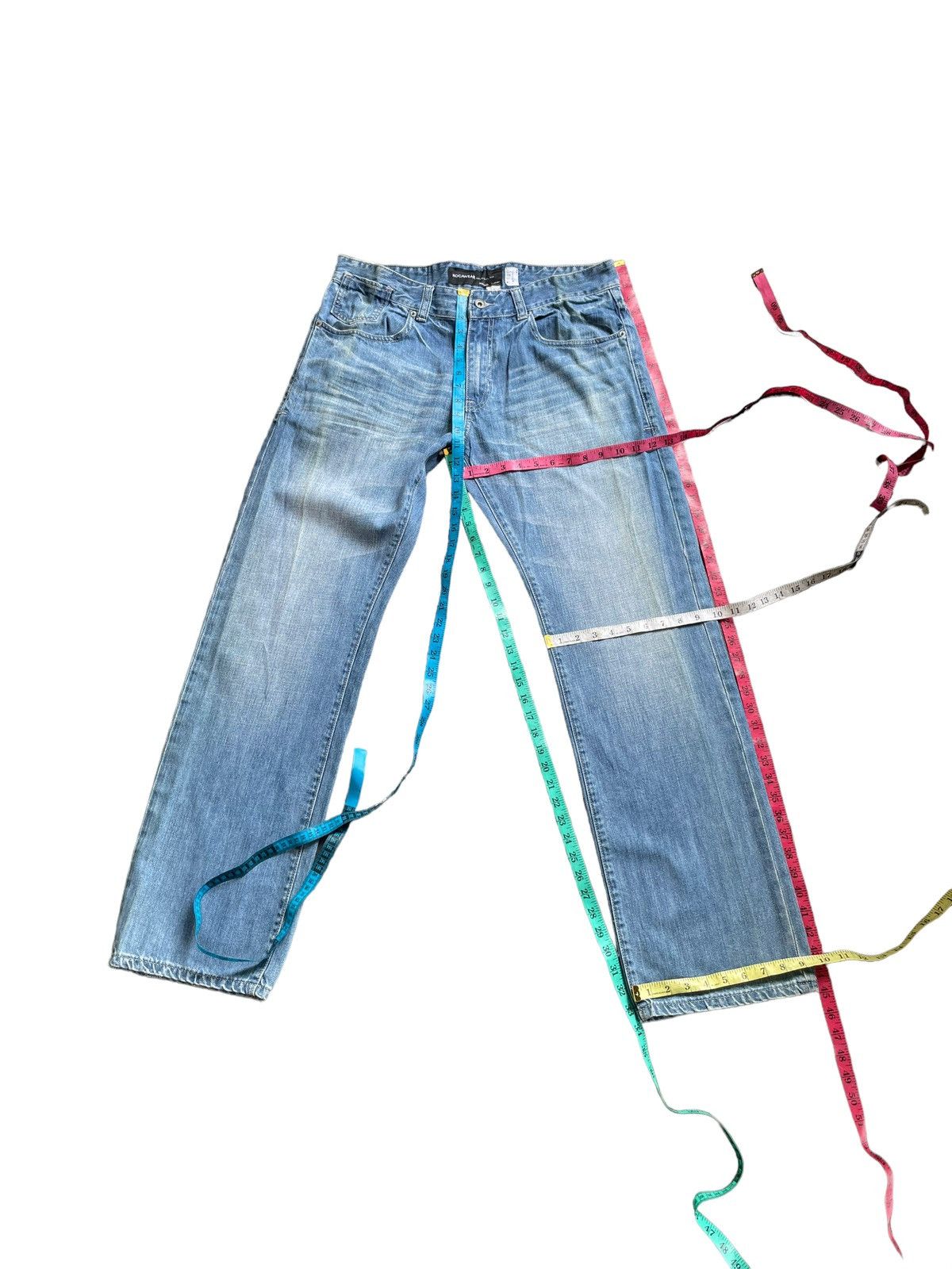 JNCO × Rocawear Rocawear R+ Classic Fit Faded Denim Size US 37 - 20 Thumbnail