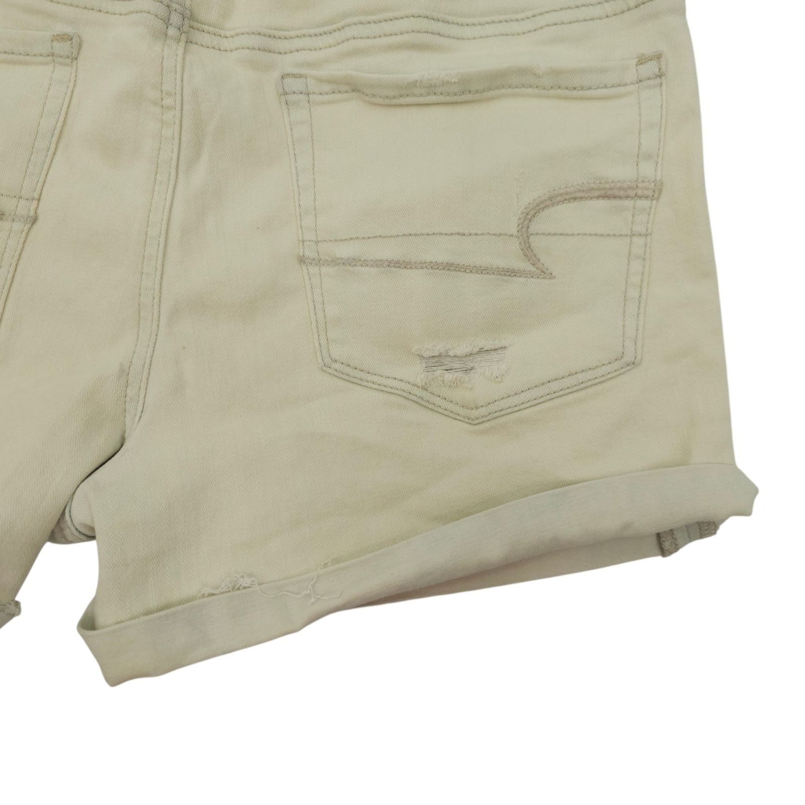 American Eagle Outfitters American Eagle Super Stretch Hi-Rise Shortie 12 Bleached Size 34" / US 12 / IT 48 - 17 Thumbnail