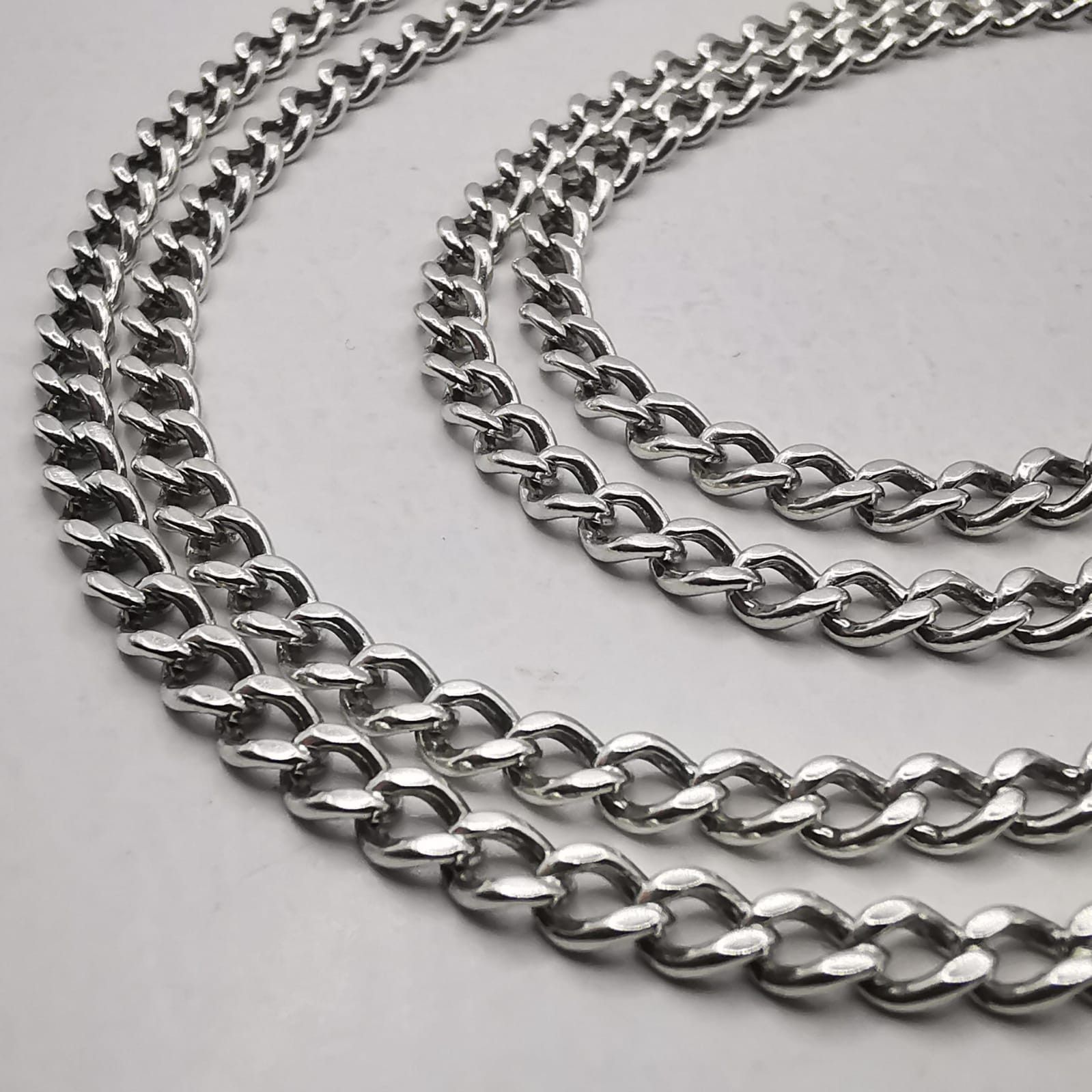 Sterling Silver Vintage Jewelry Chain, 925 Sterling Silver, Signed 14.01g Size ONE SIZE - 2 Thumbnail