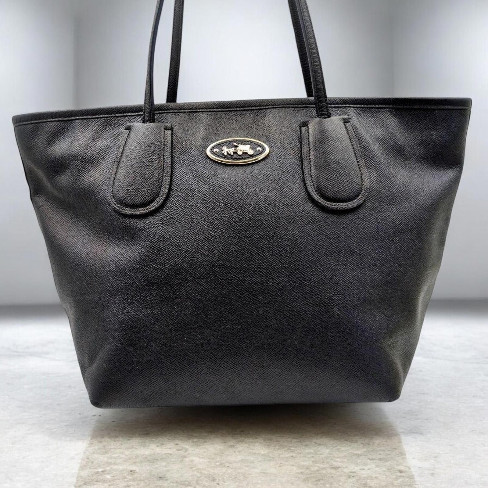 Coach Coach - Black Leather Handbag Size ONE SIZE - 1 Thumbnail