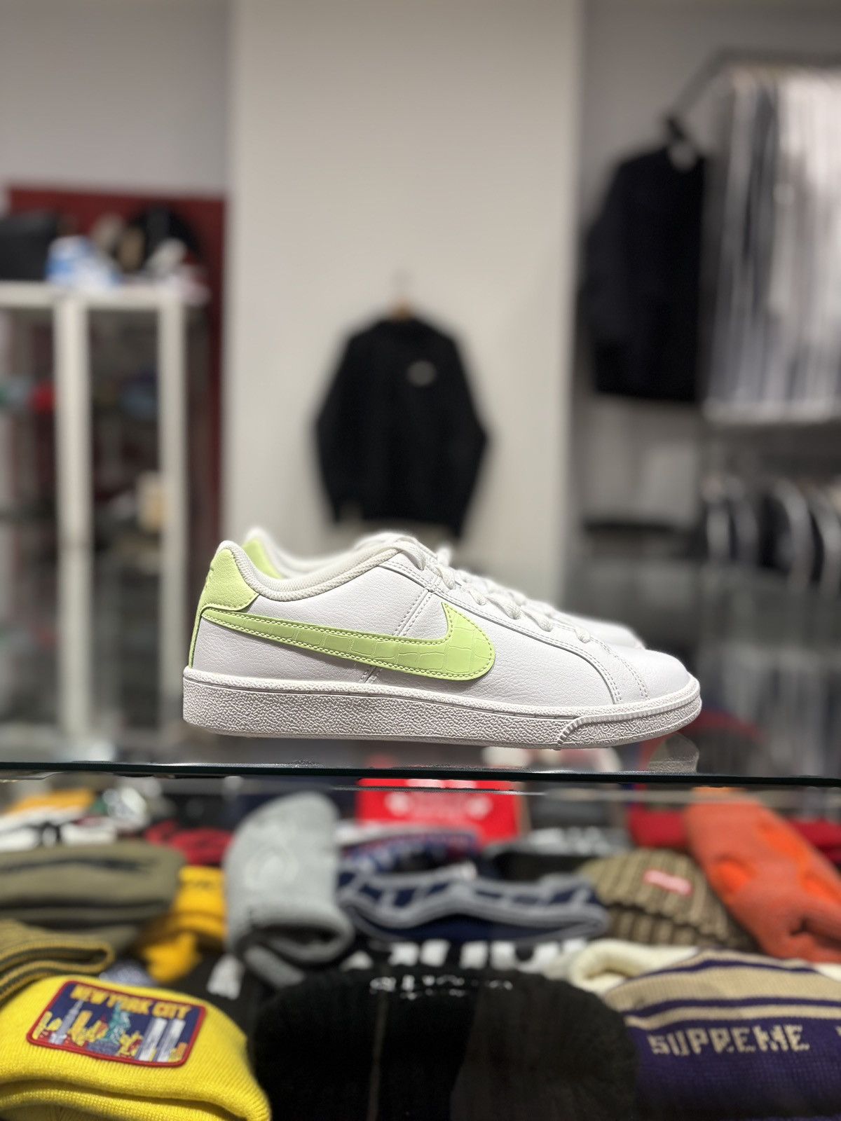 Nike Nike Court Royale White Barely Volt (W) Size US 8 / IT 38 - 1 Thumbnail