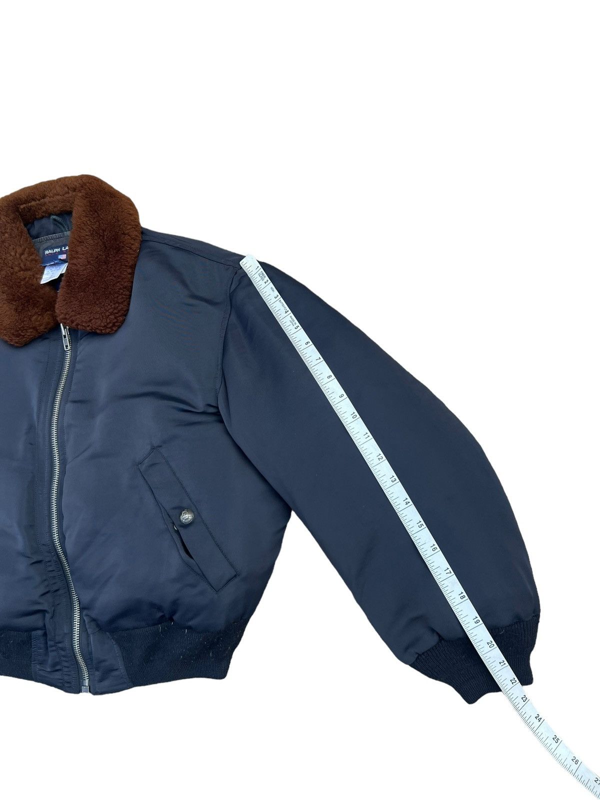 Vintage 90s RL Polo Sport Down Puffer Bomber Jacket
