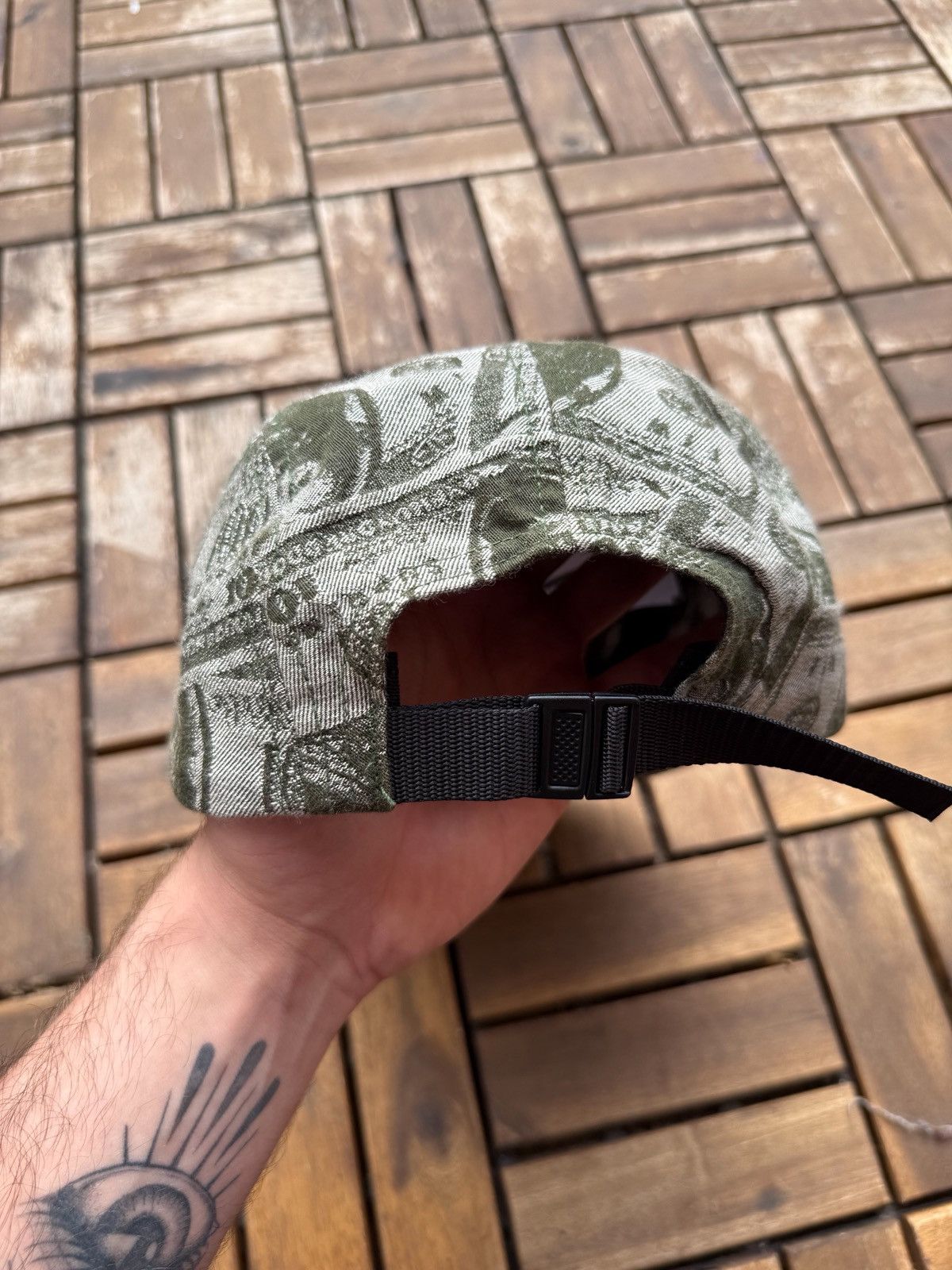 Supreme Supreme Dollar Bill Camp Cap - Olive (FW17) Size ONE SIZE - 5 Thumbnail