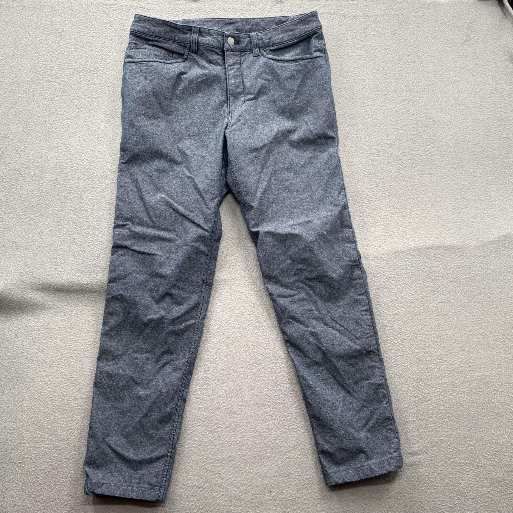 Lululemon Lululemon Pants Mens 30x27 Blue Straight Leg Knit Chino 5 Pocket Shirt Casual Mens Size US 30 / EU 46 - 2 Thumbnail