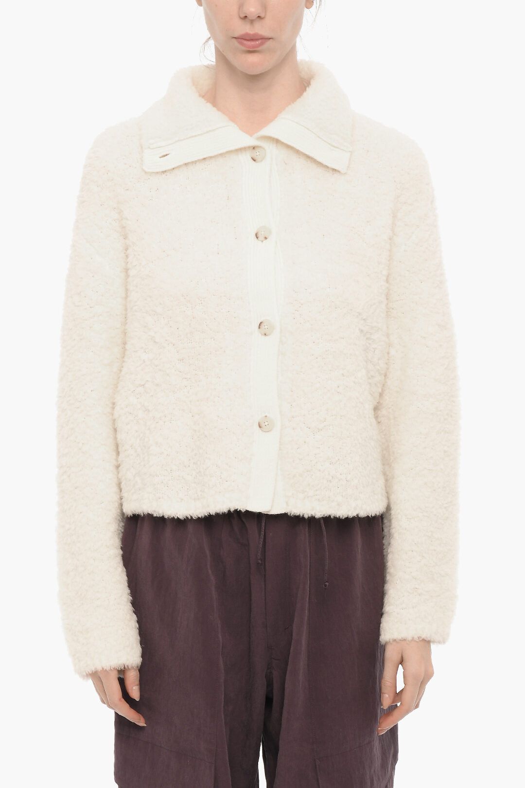 Ugg og1mm0824 Alaura Fluffy Cardigan in White Size XS / US 0-2 / IT 36-38 - 1 Thumbnail