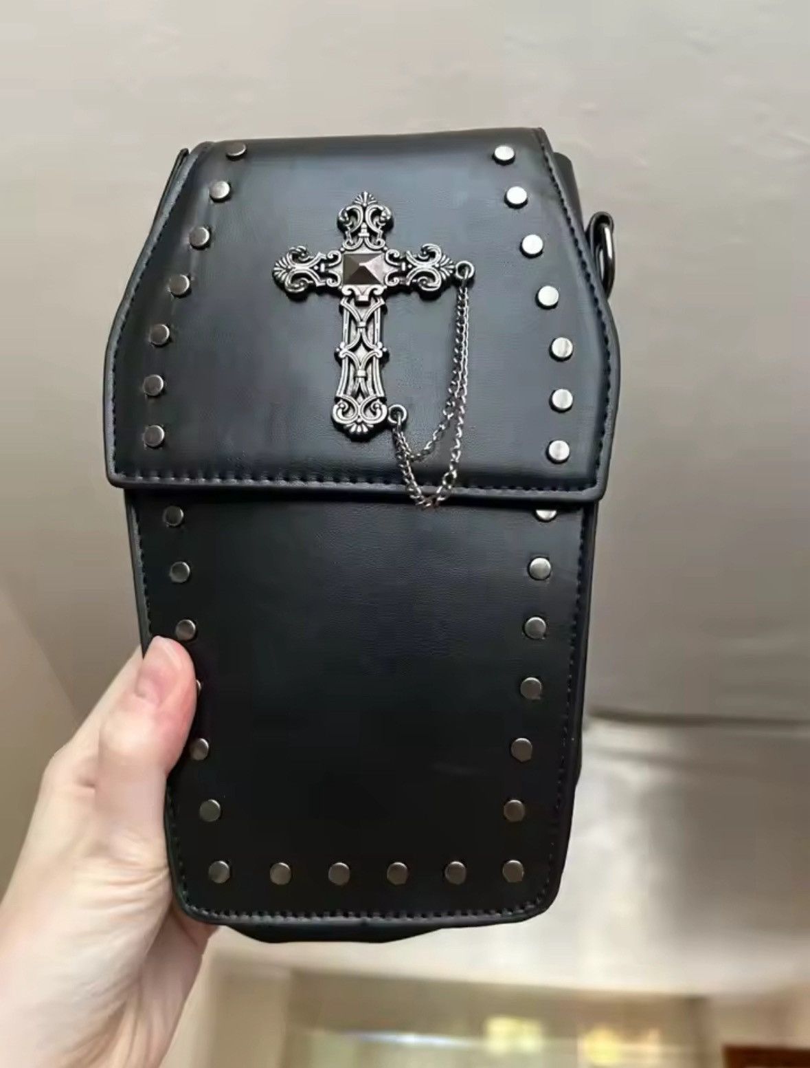 Other Gothic Crossbody Bag for Women Coffin Shoulder Bag Size ONE SIZE - 6 Thumbnail